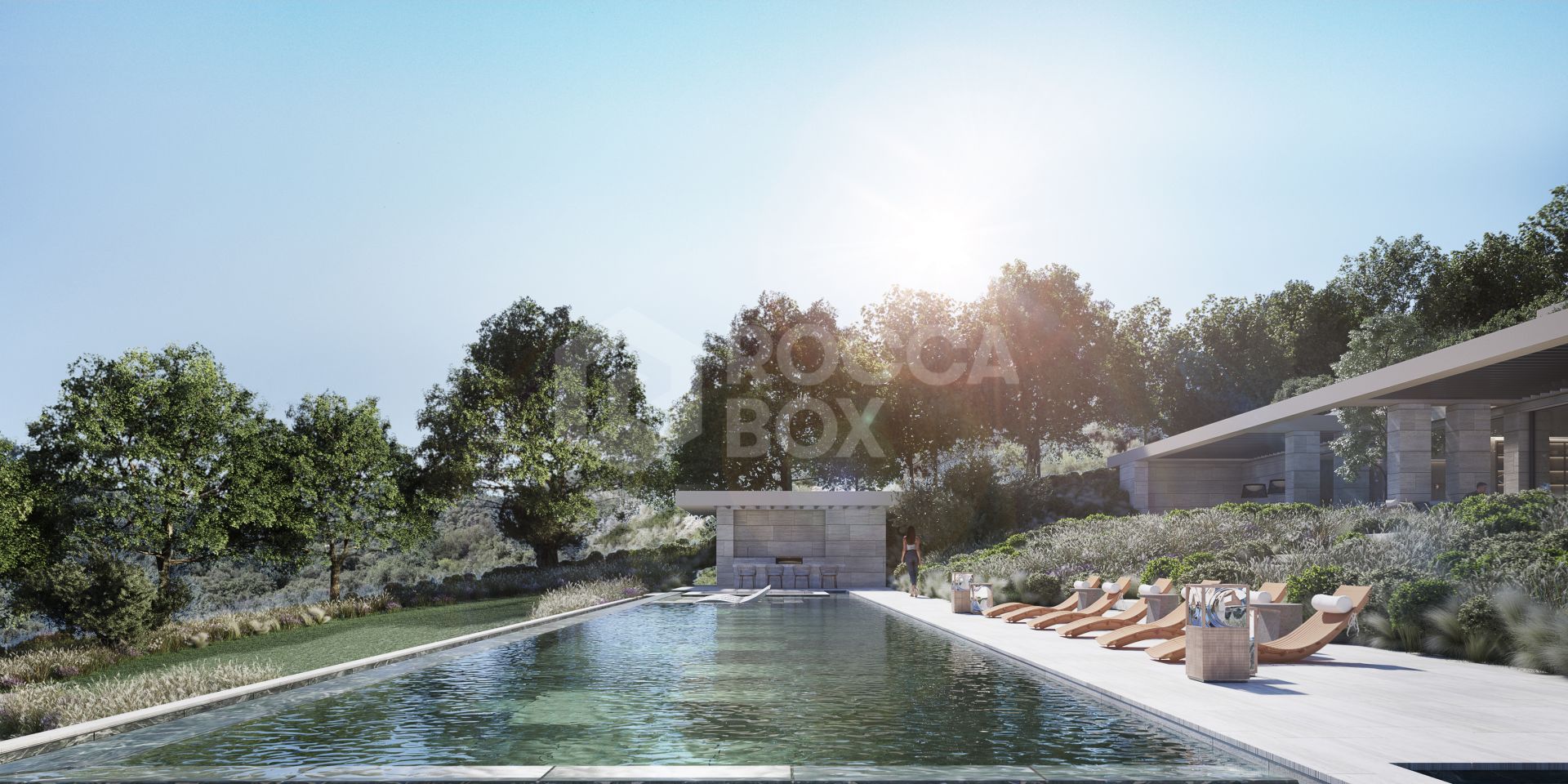 Southwest facing plot in La Zagaleta with a spectacular villa project