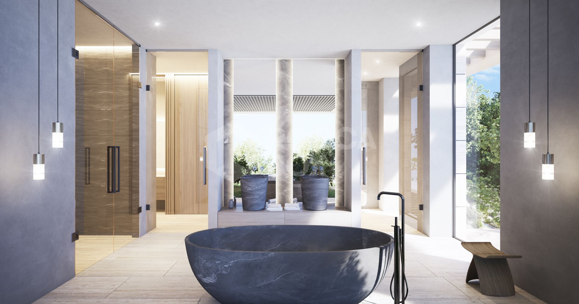 Southwest facing plot in La Zagaleta with a spectacular villa project