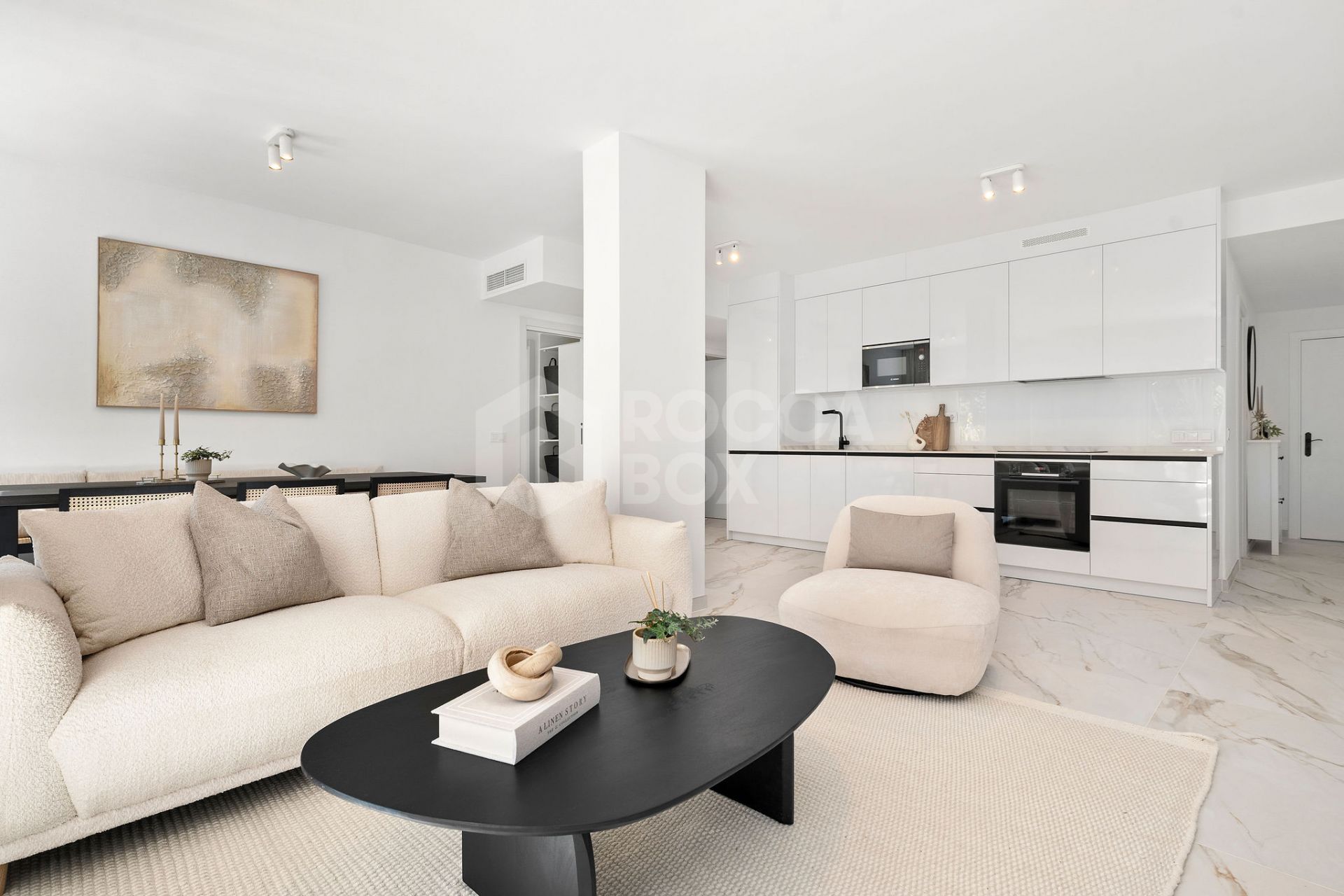 Welcome to this beautifully renovated ground floor apartment in Guadalmina Baja – Steps from the Beach and Golf!