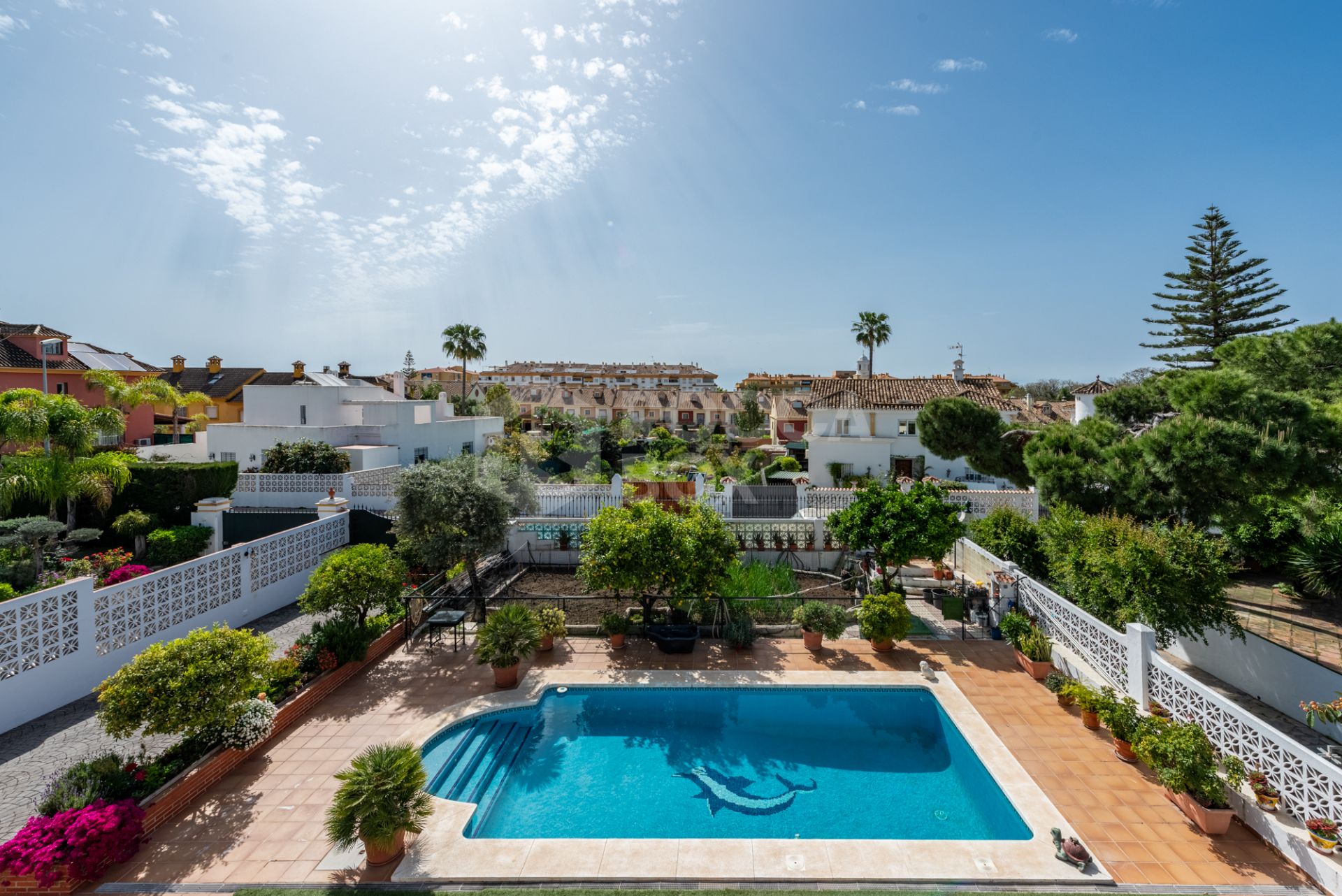 Spacious Villa in central San Pedro! With 3 separate apartments and garage for 10 cars.
