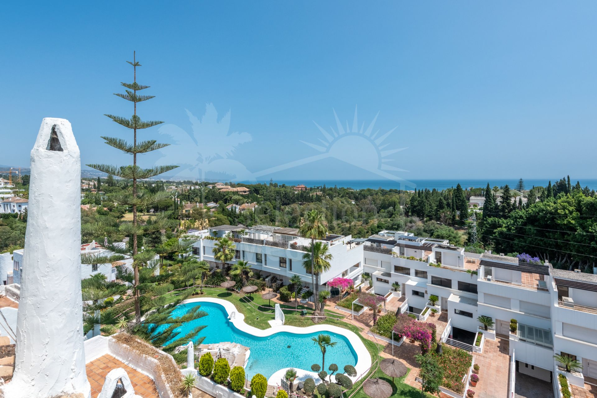 Penthouse élégant avec vues imprenables à Coto Real, Golden Mile de Marbella