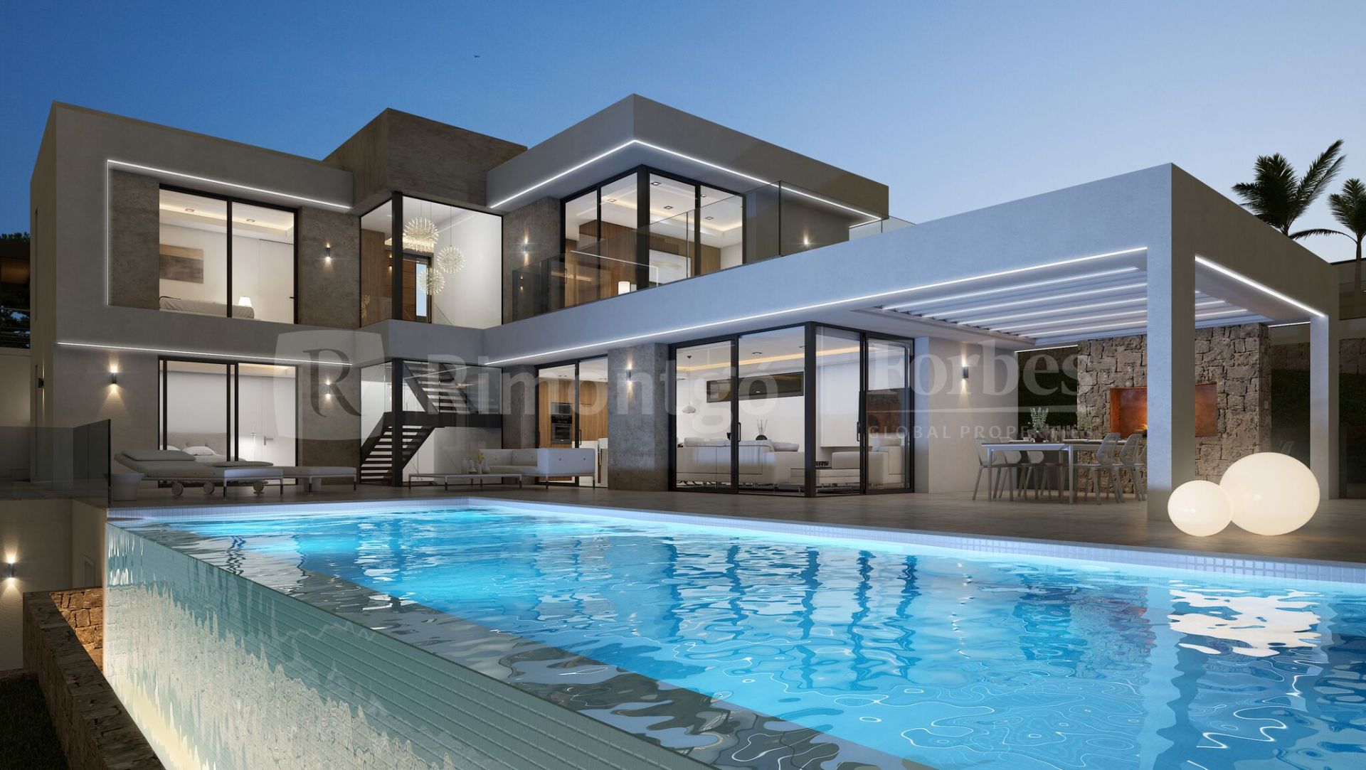 Luxurious villa with an ultramodern design and 2 pools in Javea.
