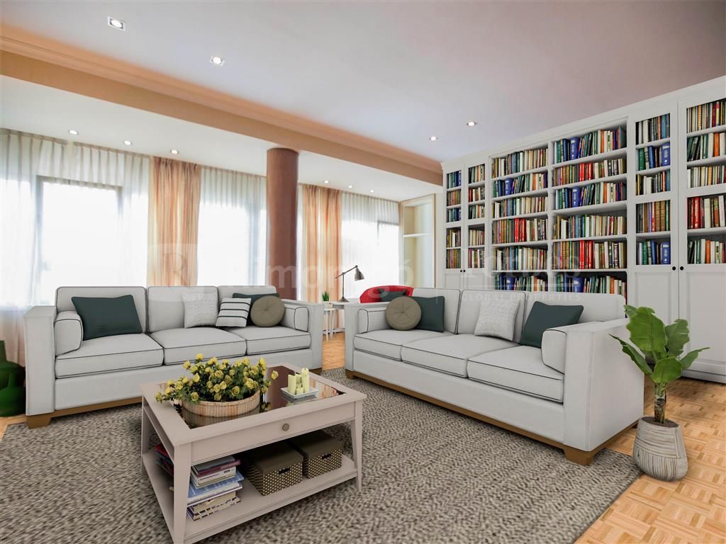 Bright and spacious apartment for sale in the heart of Valencia city-centre, next to the Plaça d'Espanya and only a short distance from the Plaça de l'Ajuntament. Includes a garage parking space.