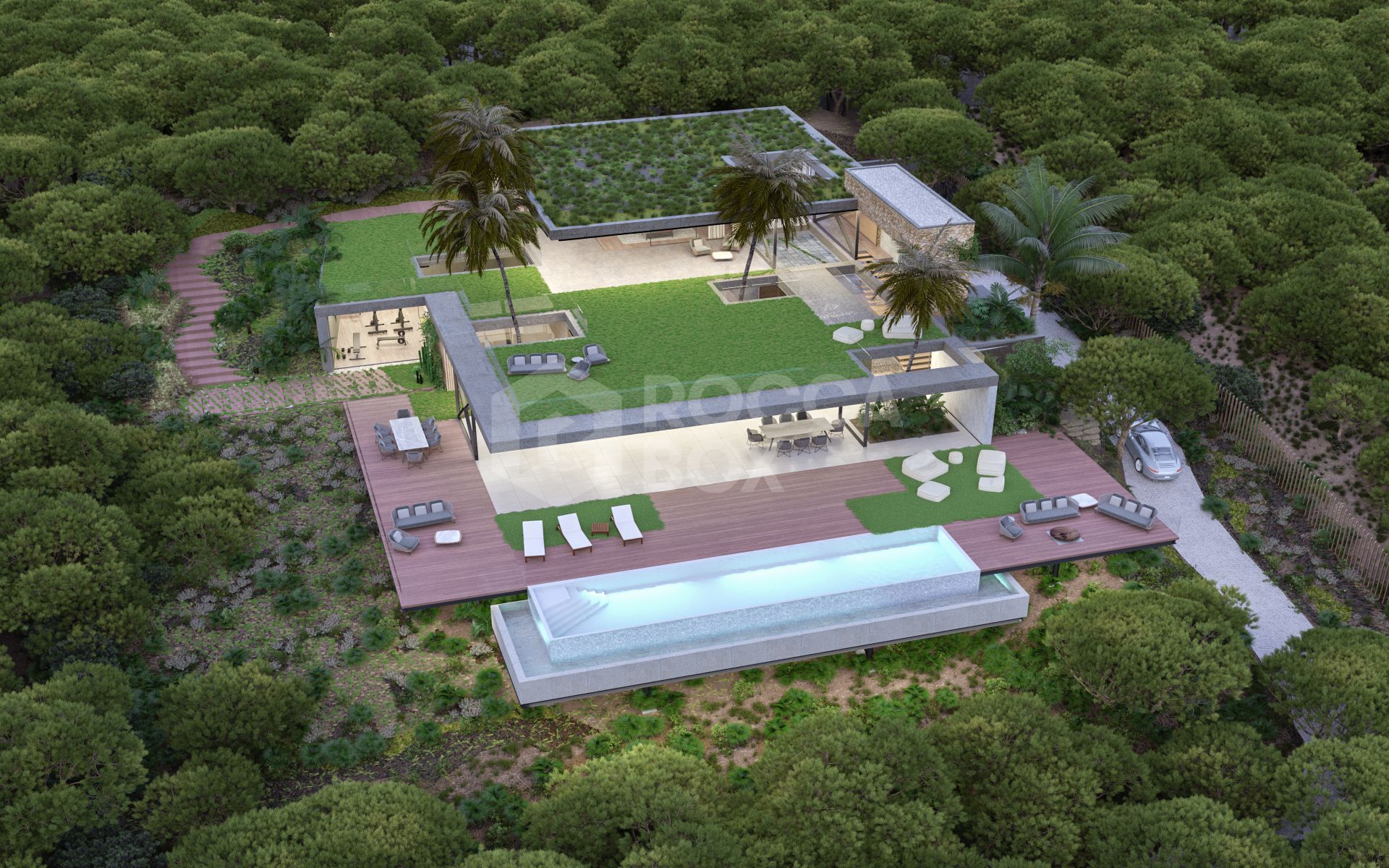 Seaview plot almenara golf with unique flow81 architects project and building license