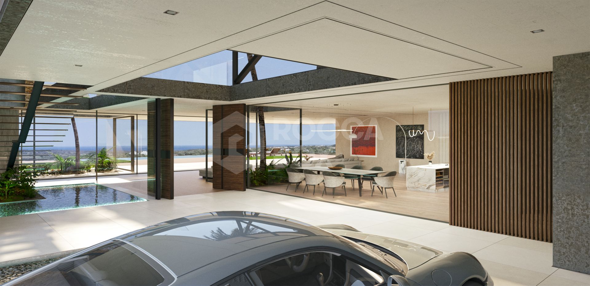 Seaview plot almenara golf with unique flow81 architects project and building license