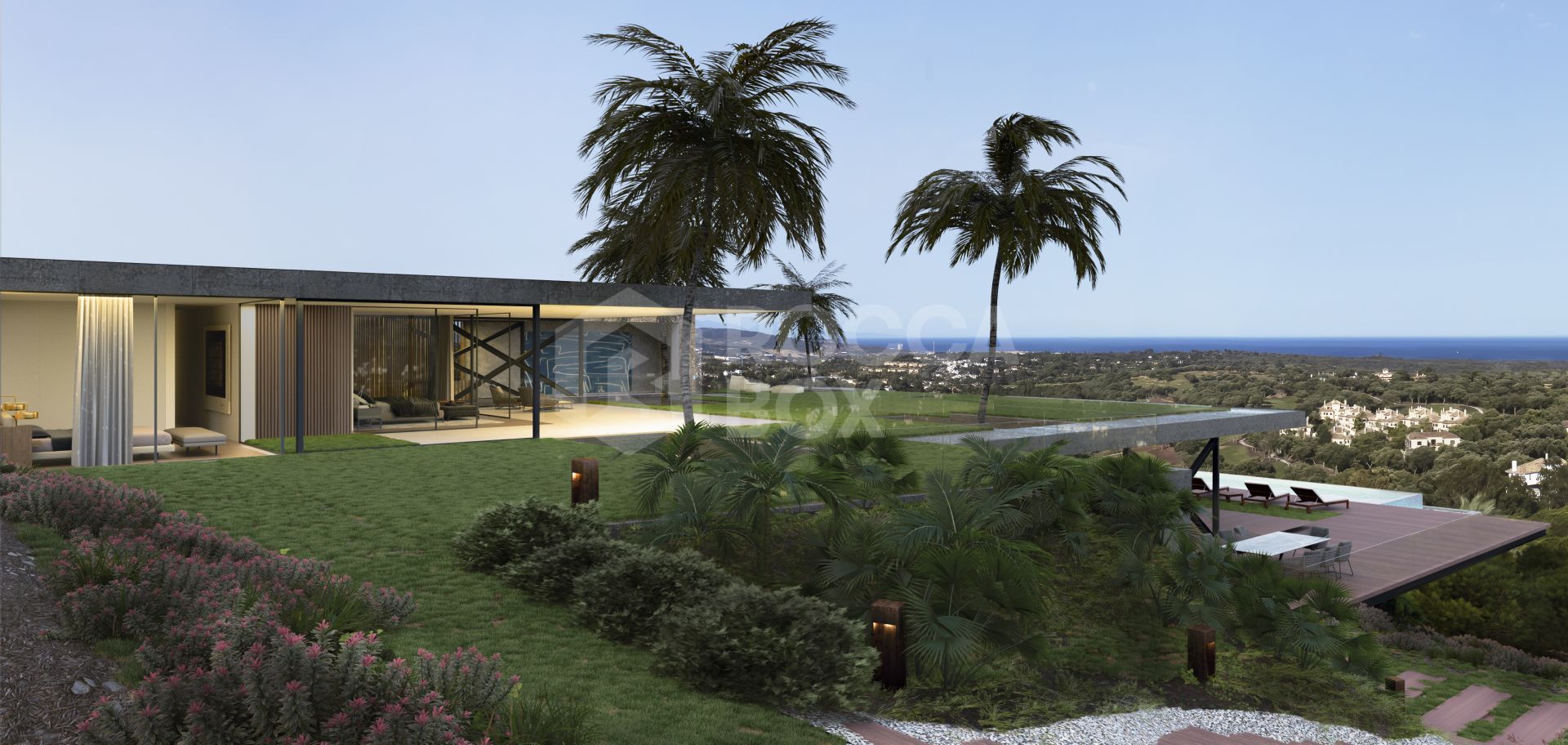 Seaview plot almenara golf with unique flow81 architects project and building license