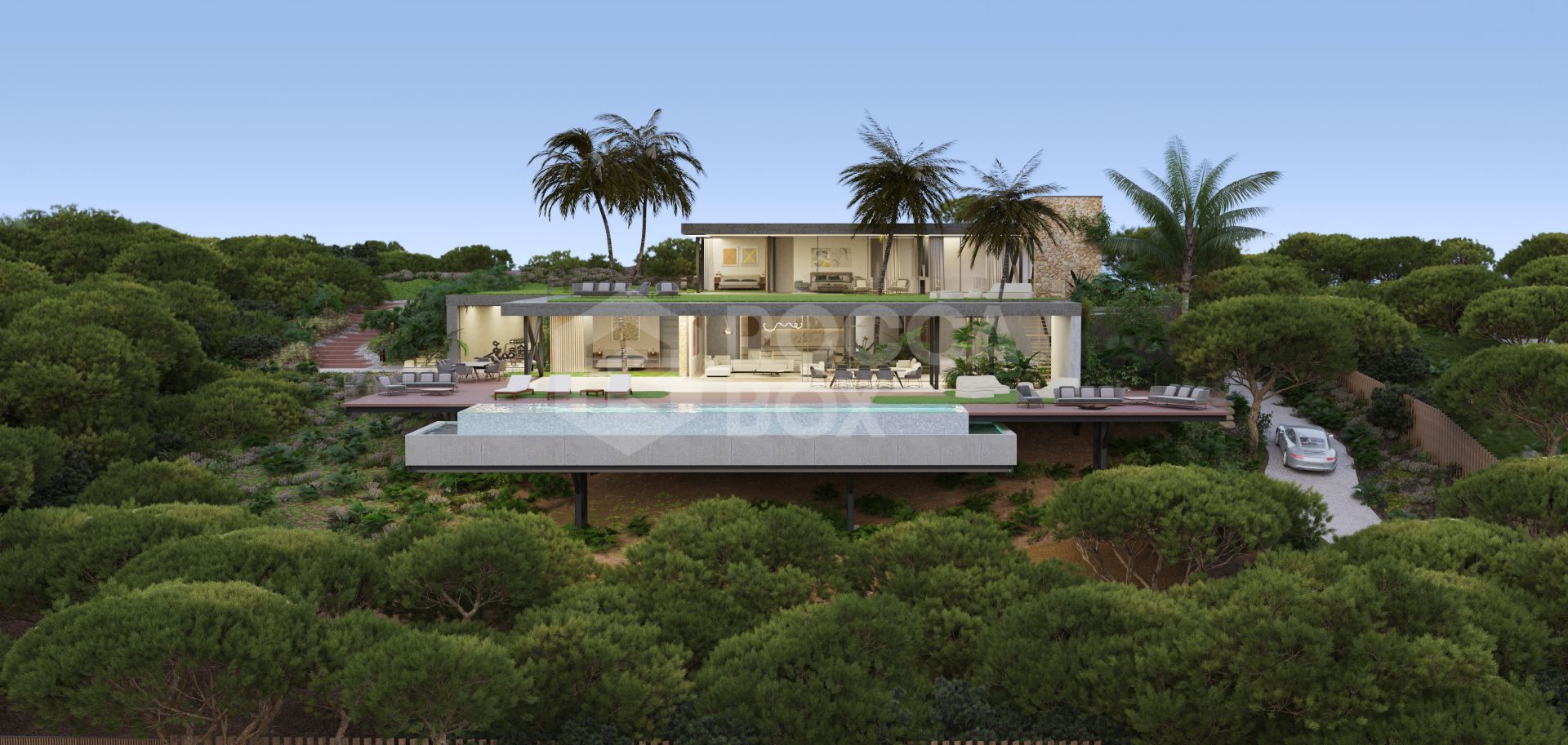 Seaview plot almenara golf with unique flow81 architects project and building license