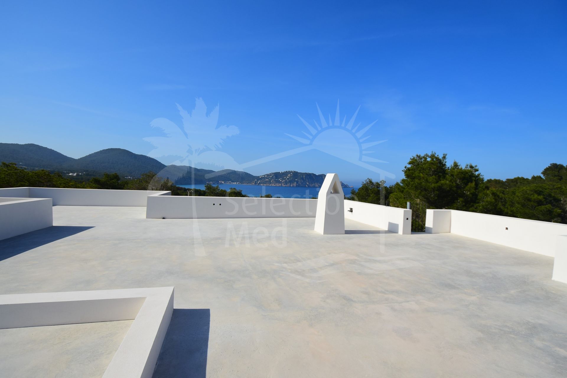 Newly built villa with stunning sea views in Es Figueral, San Carlos