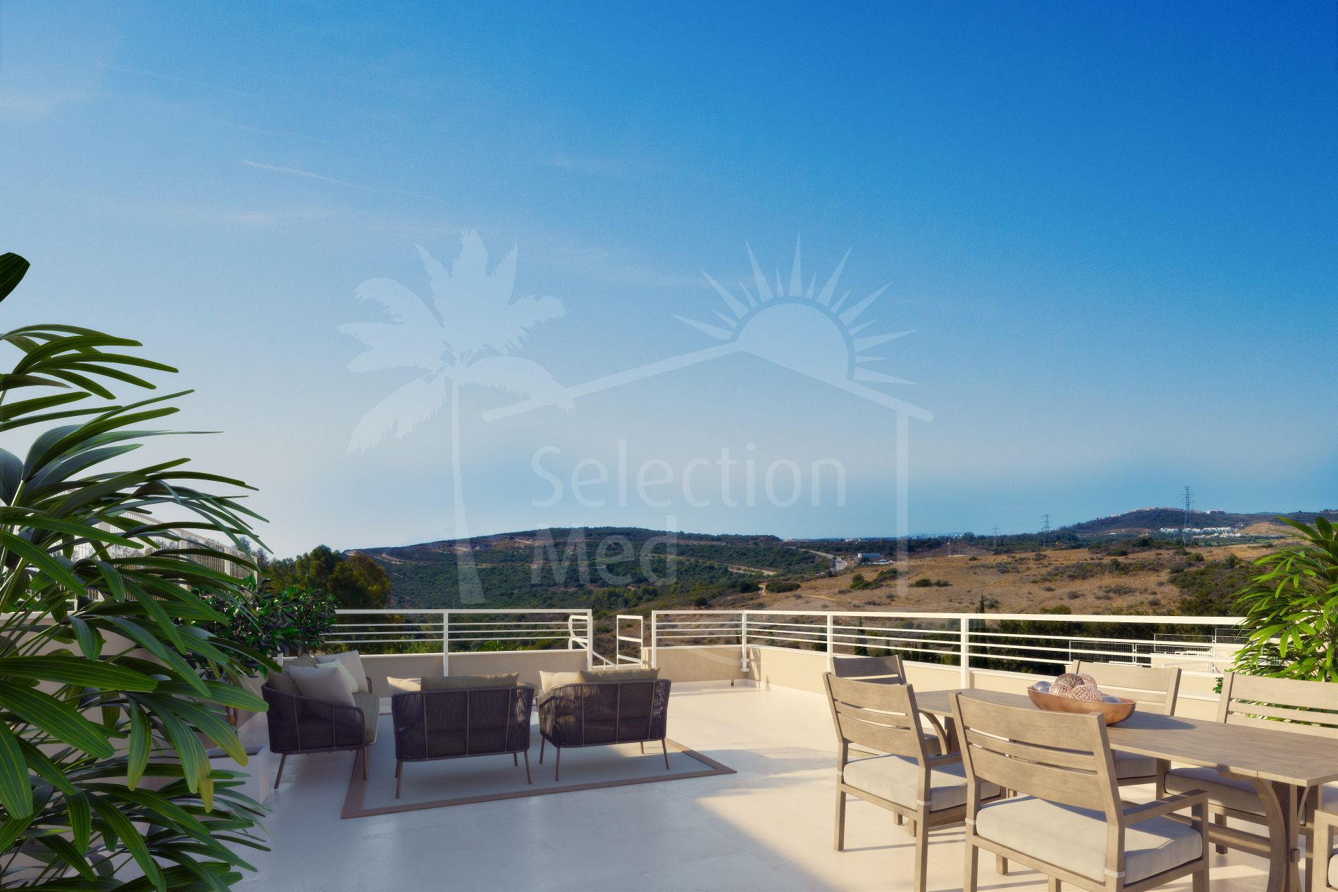 Spectacular New Golf Course Apartments with Panoramic Views in Estepona.