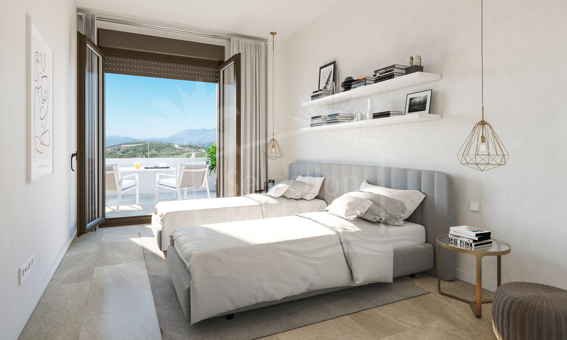 Stunning New 3 Bedroom Corner Apartment with Panoramic Views in Casares Costa.