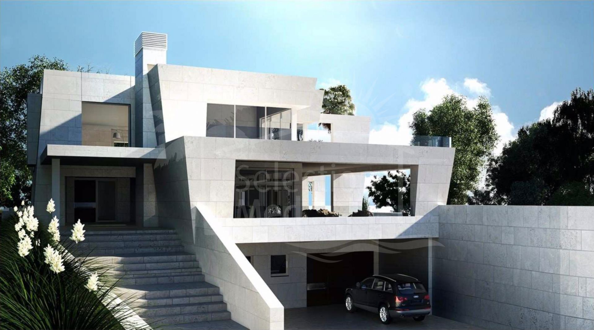 Impresionante Proyecto de Villa Moderna con Vistas Panorámicas en La Reserva Sotogrande.