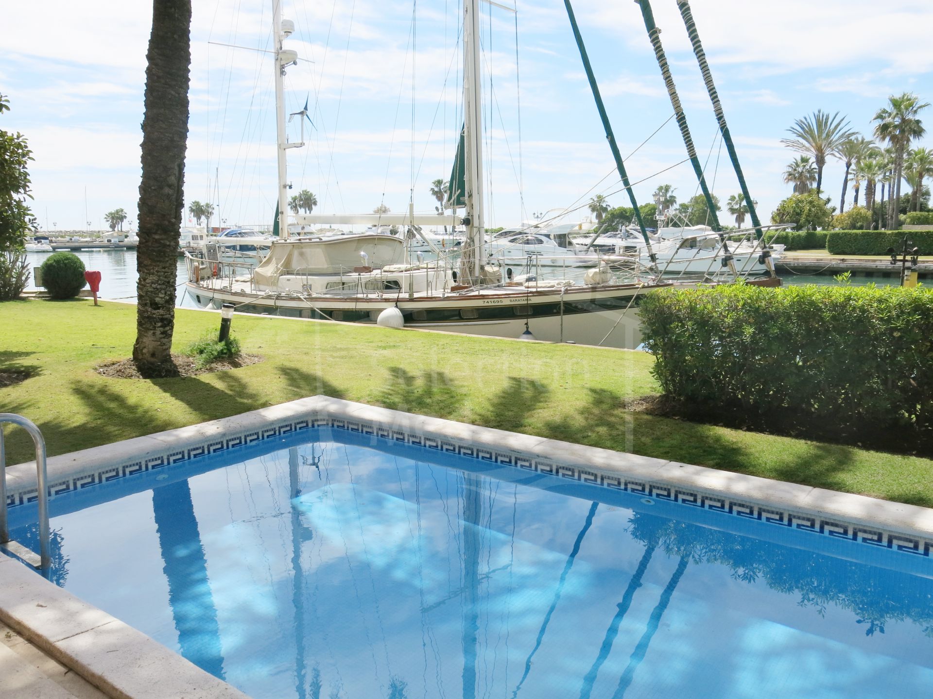 Beautiful Corner Townhouse in Sotogrande Marina with Views to the Sea and Marina.