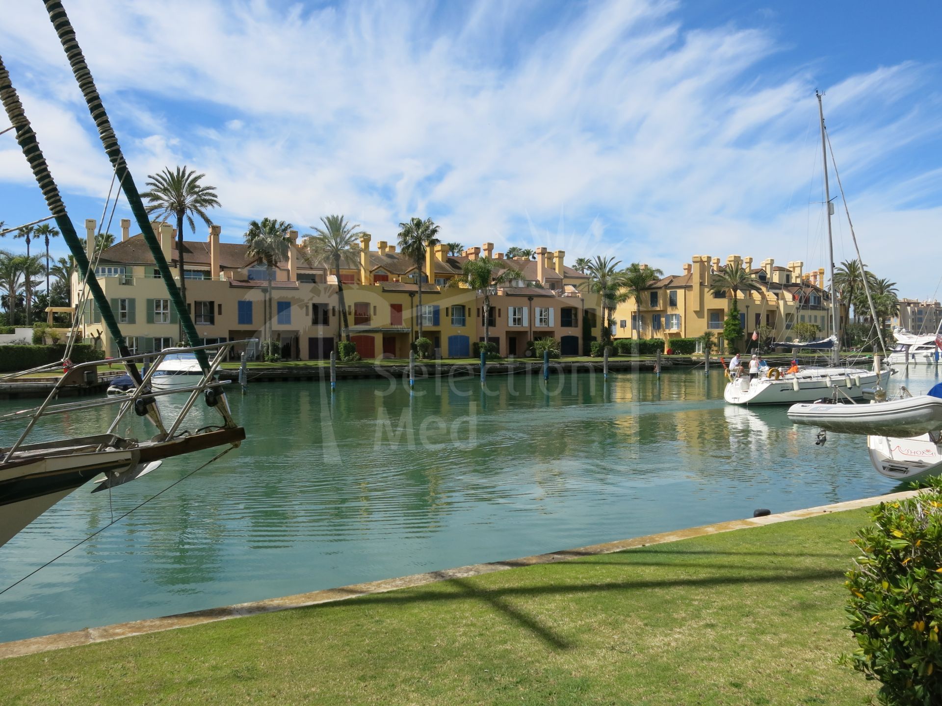 Beautiful Corner Townhouse in Sotogrande Marina with Views to the Sea and Marina.