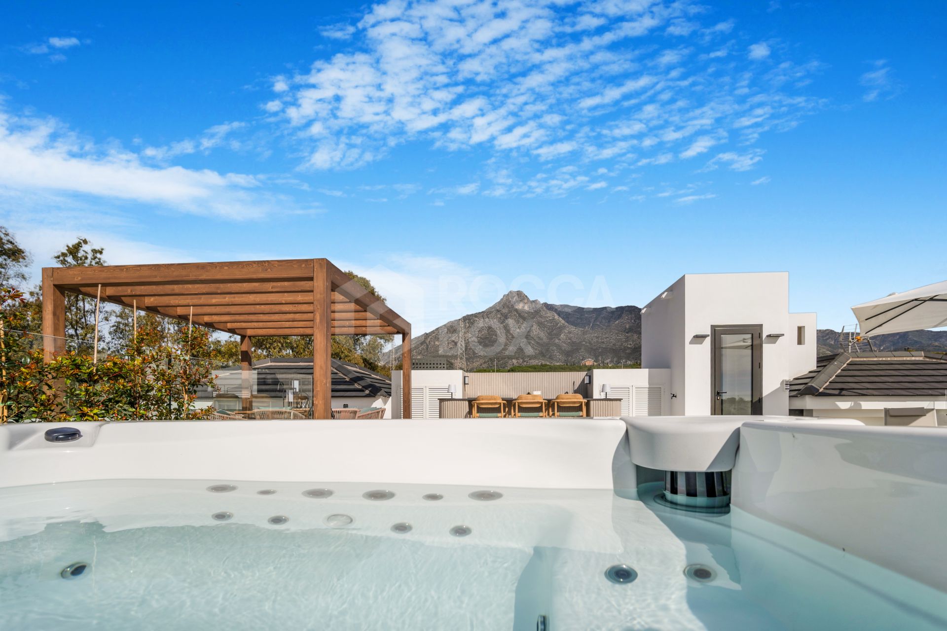 Brand New six bedroom, south facing villa in Lomas del Marques, an exclusive gated community just above the Puente Romano on Marbella's Golden Mile