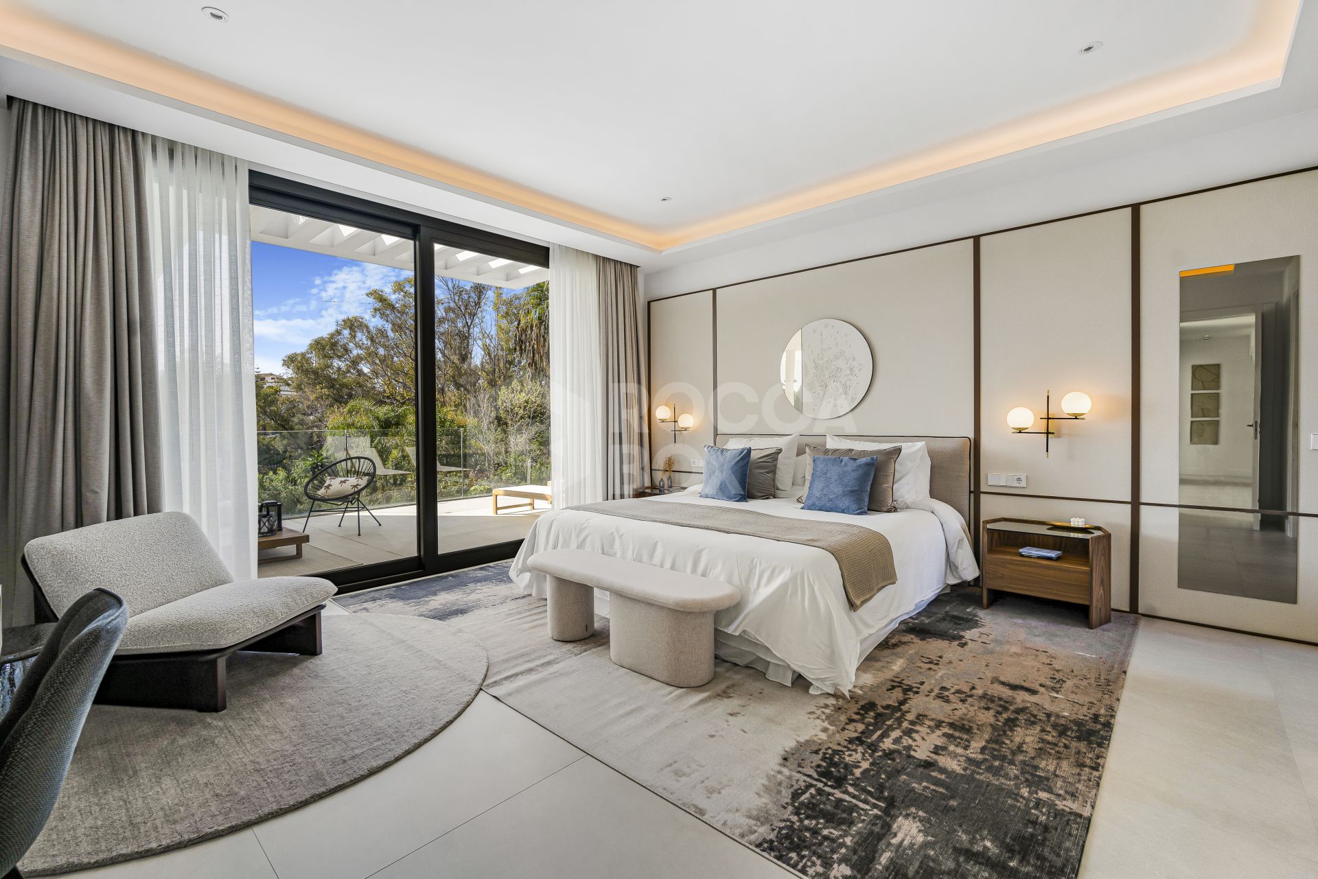 Brand New six bedroom, south facing villa in Lomas del Marques, an exclusive gated community just above the Puente Romano on Marbella's Golden Mile