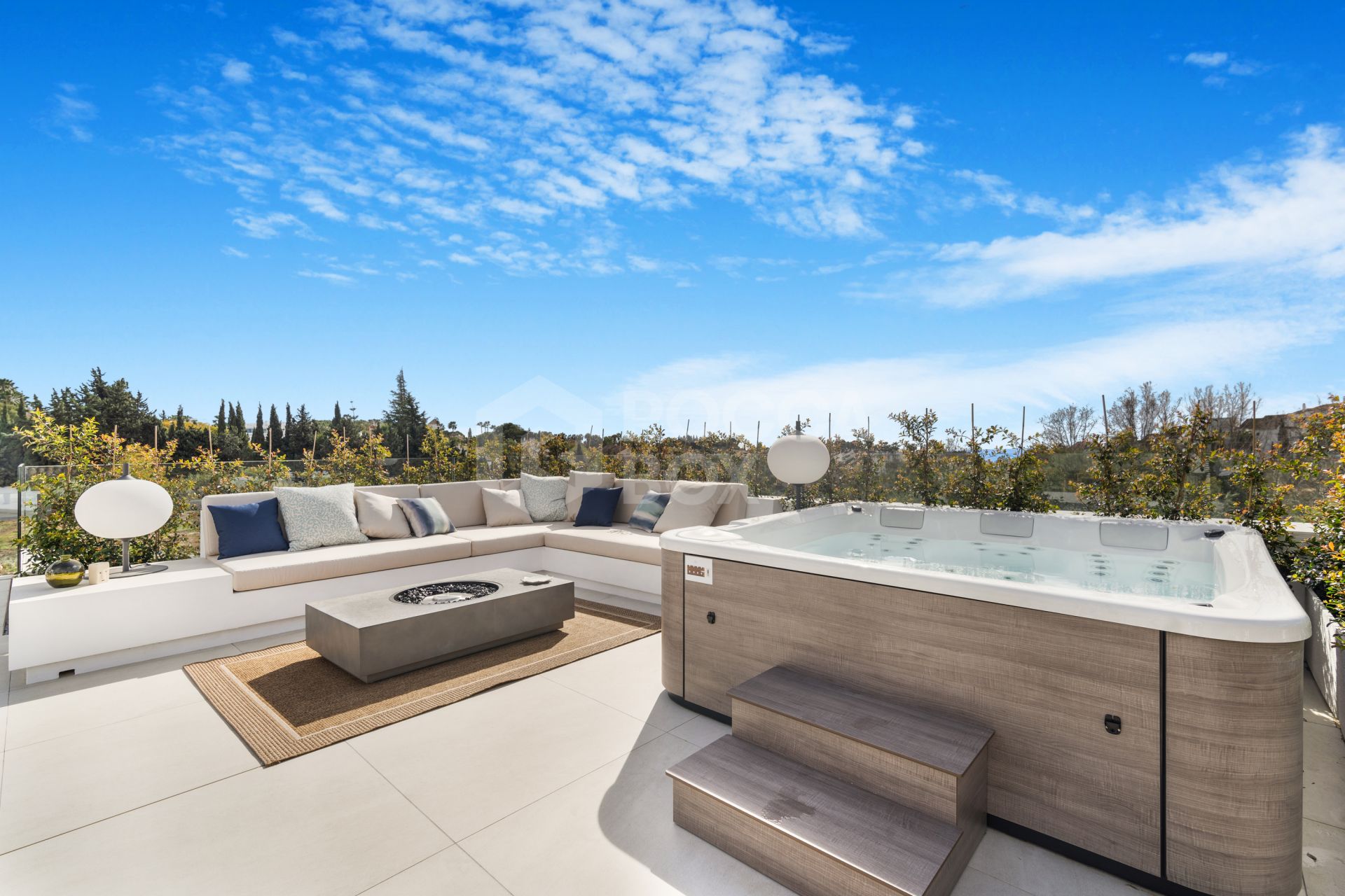 Brand New six bedroom, south facing villa in Lomas del Marques, an exclusive gated community just above the Puente Romano on Marbella's Golden Mile