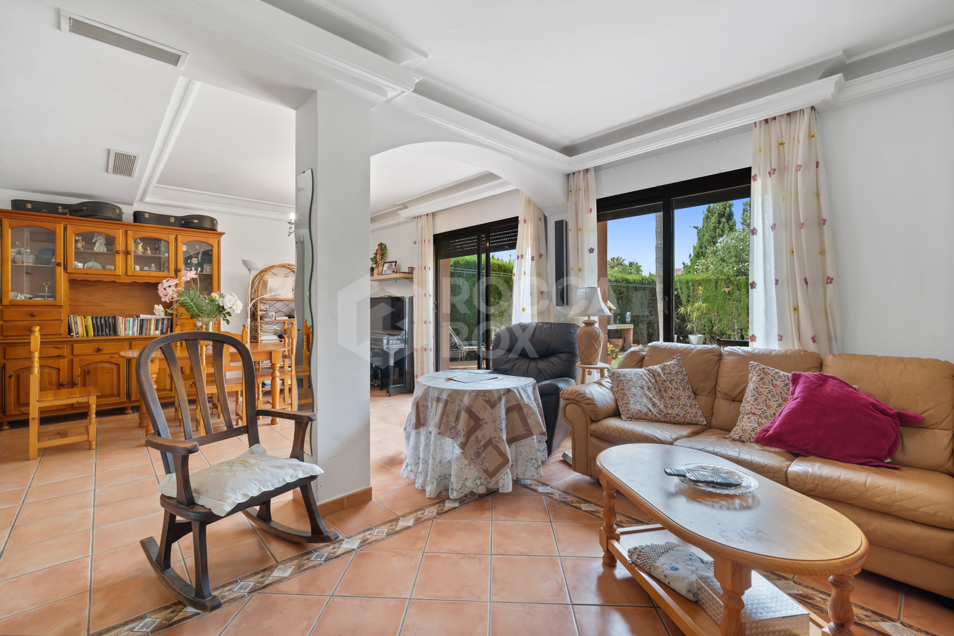 Bright and spacious, five bedroom townhouse located in Sun Golf, Nueva Andalucia with private garden