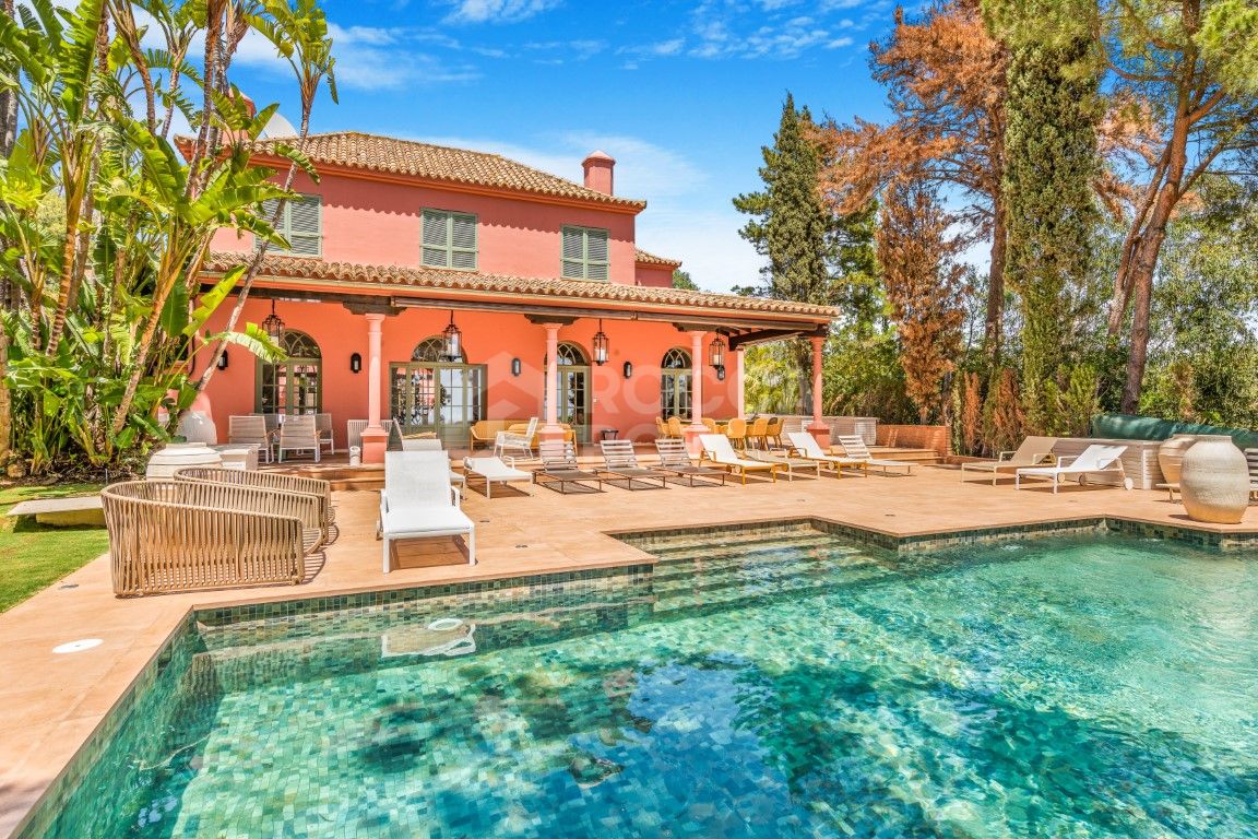 Magnificent six bedroom Villa located in Hacienda Las Chapas, Marbella, with stunning sea views