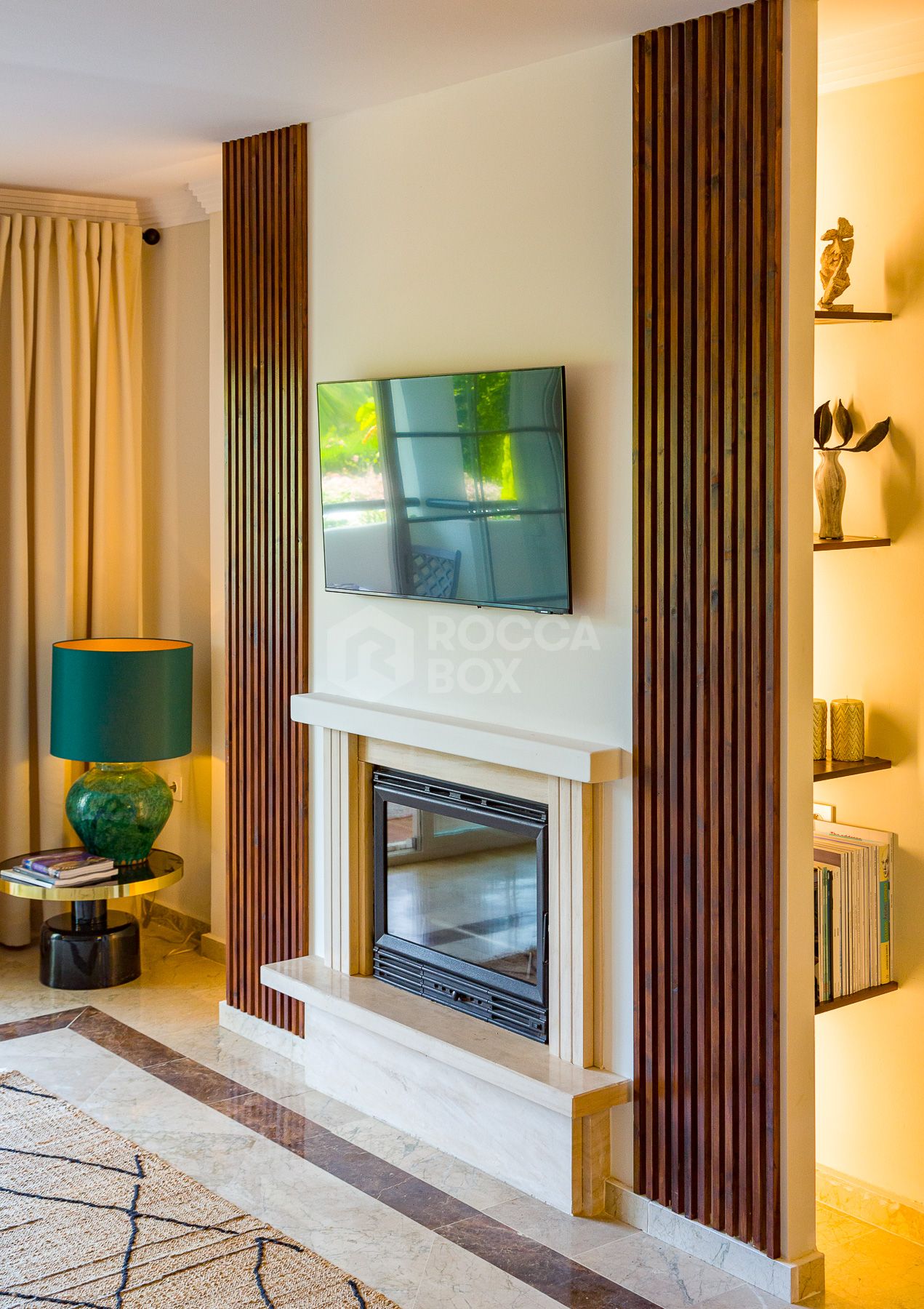 Stunning two bedroom south west facing elevated ground floor apartment in the heart of Marbella's Golden Mile
