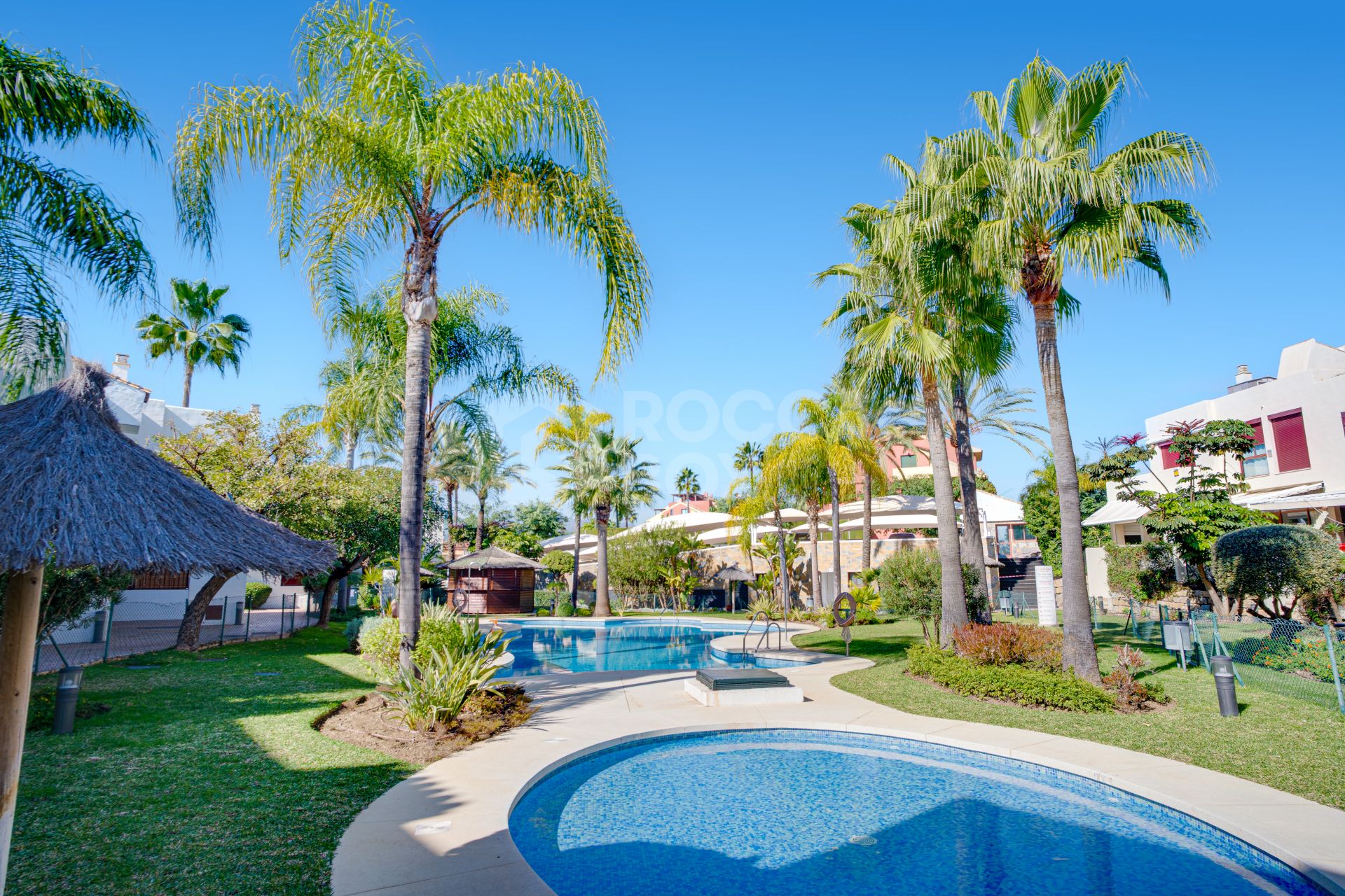 Stunning, five bedroom corner townhouse, located in the gated community of Urb. Riviera Beach in Cancelada