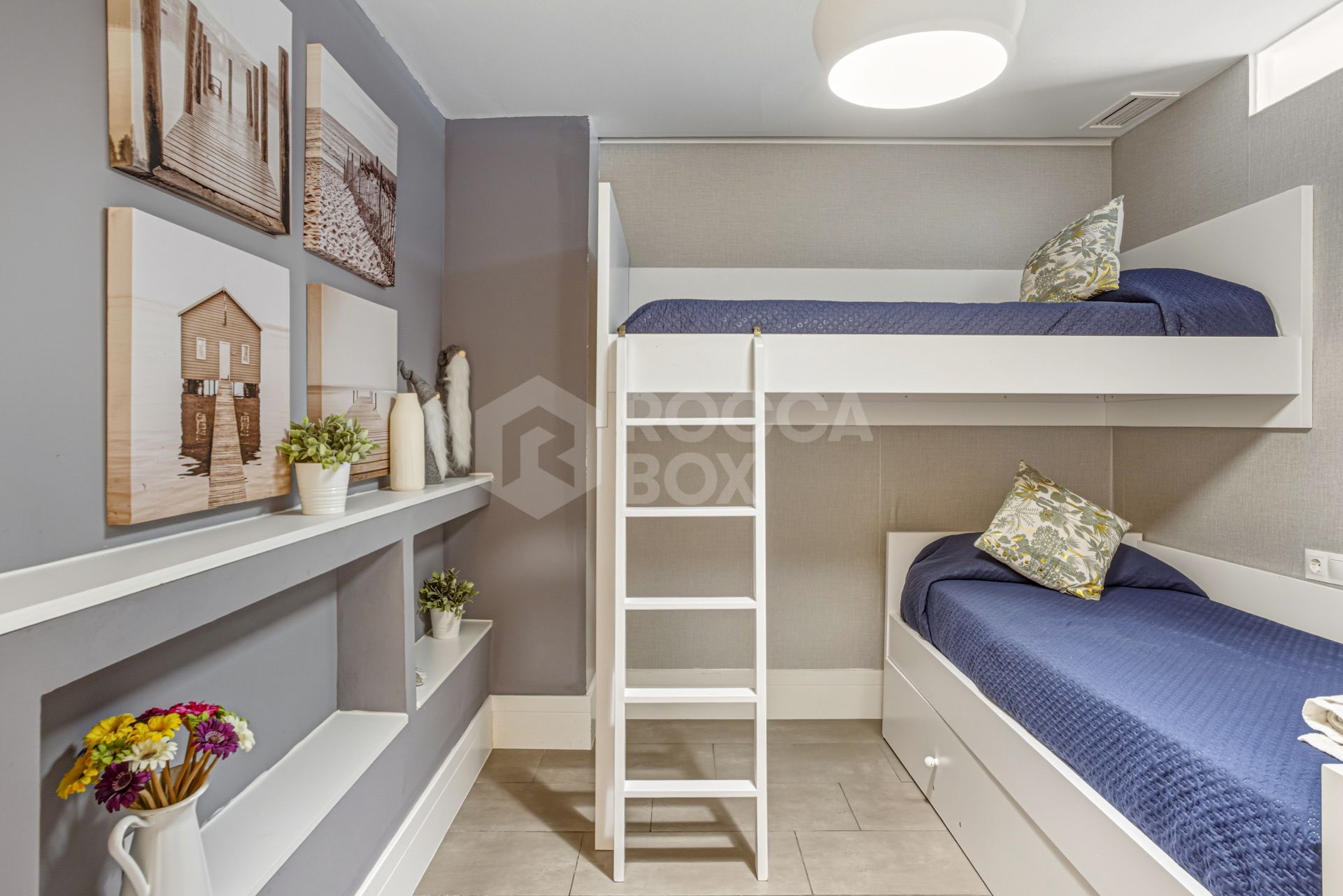 Two-bedroom, beachfront apartment with sea and mountain views, located in the heart of Puerto Banús.