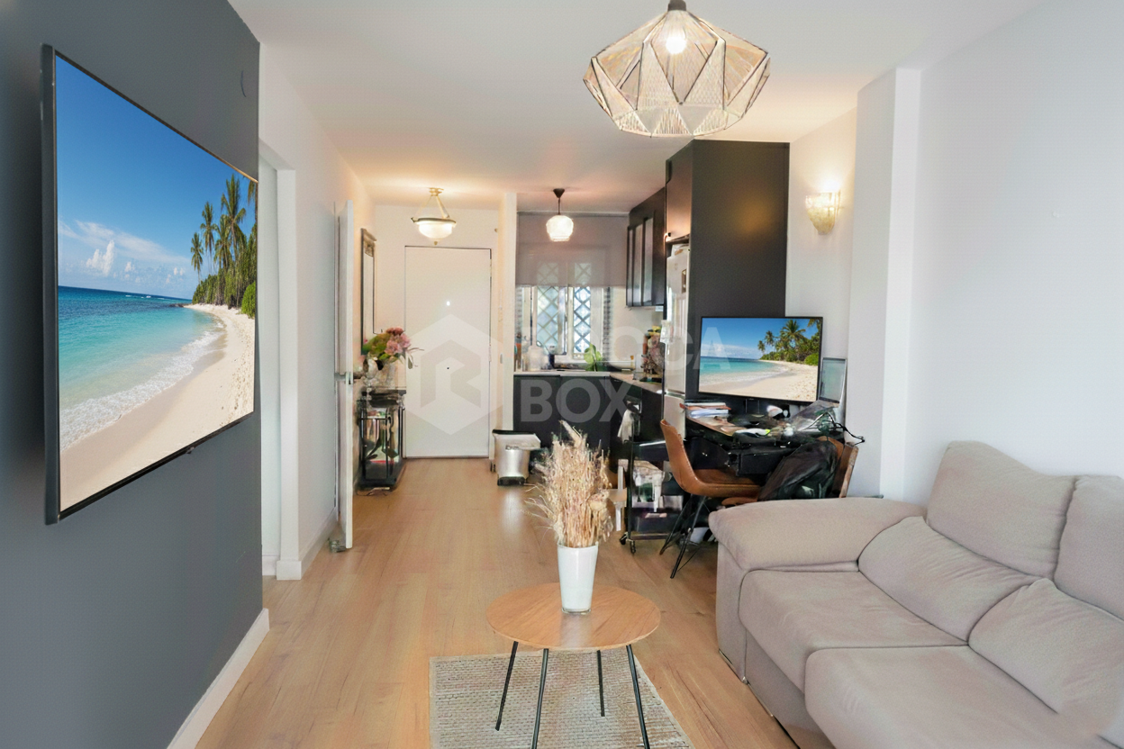 Bright south facing, recently renovated two bedroom apartment located in the beachside community of Artola Baja, Marbella