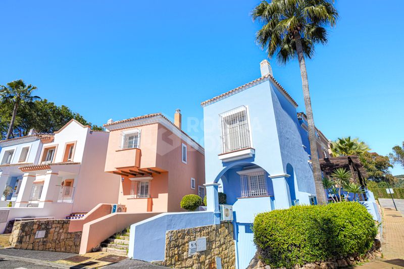 Elegant two bedroom, south west facing townhouse set within an exclusive gated community of Nueva Andalucia, Marbella
