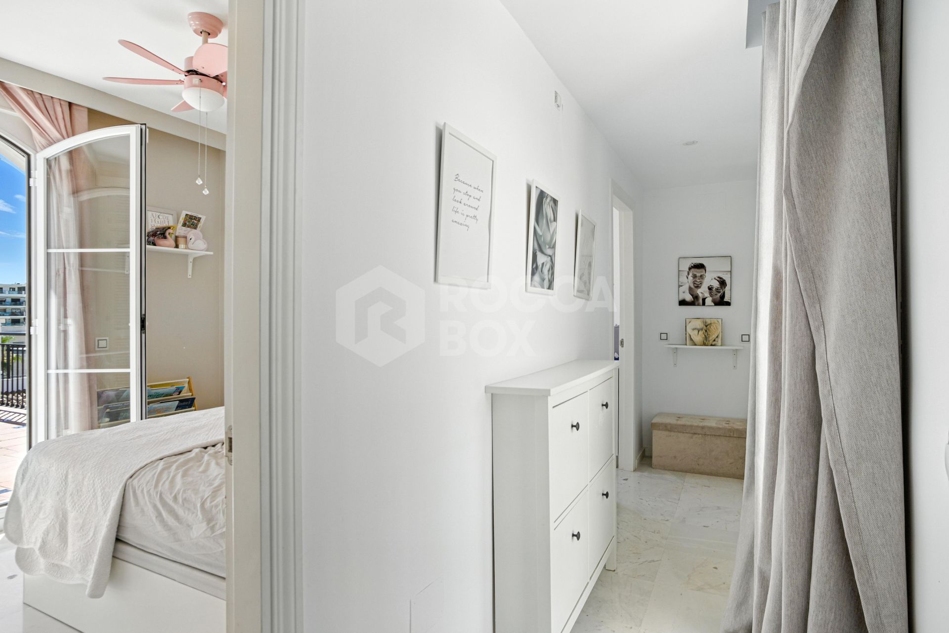 Stylish south west facing, three-bedroom semi detached townhouse located in Riviera del Sol