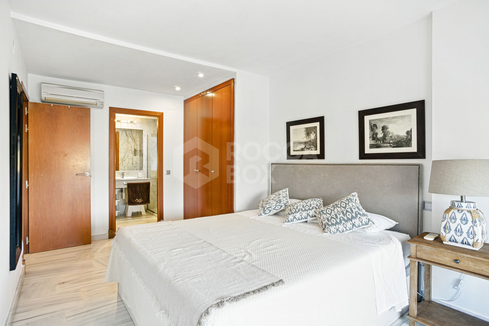 Charming west facing, three bedroom duplex penthouse located in the gated community Parque Botanico, Estepona