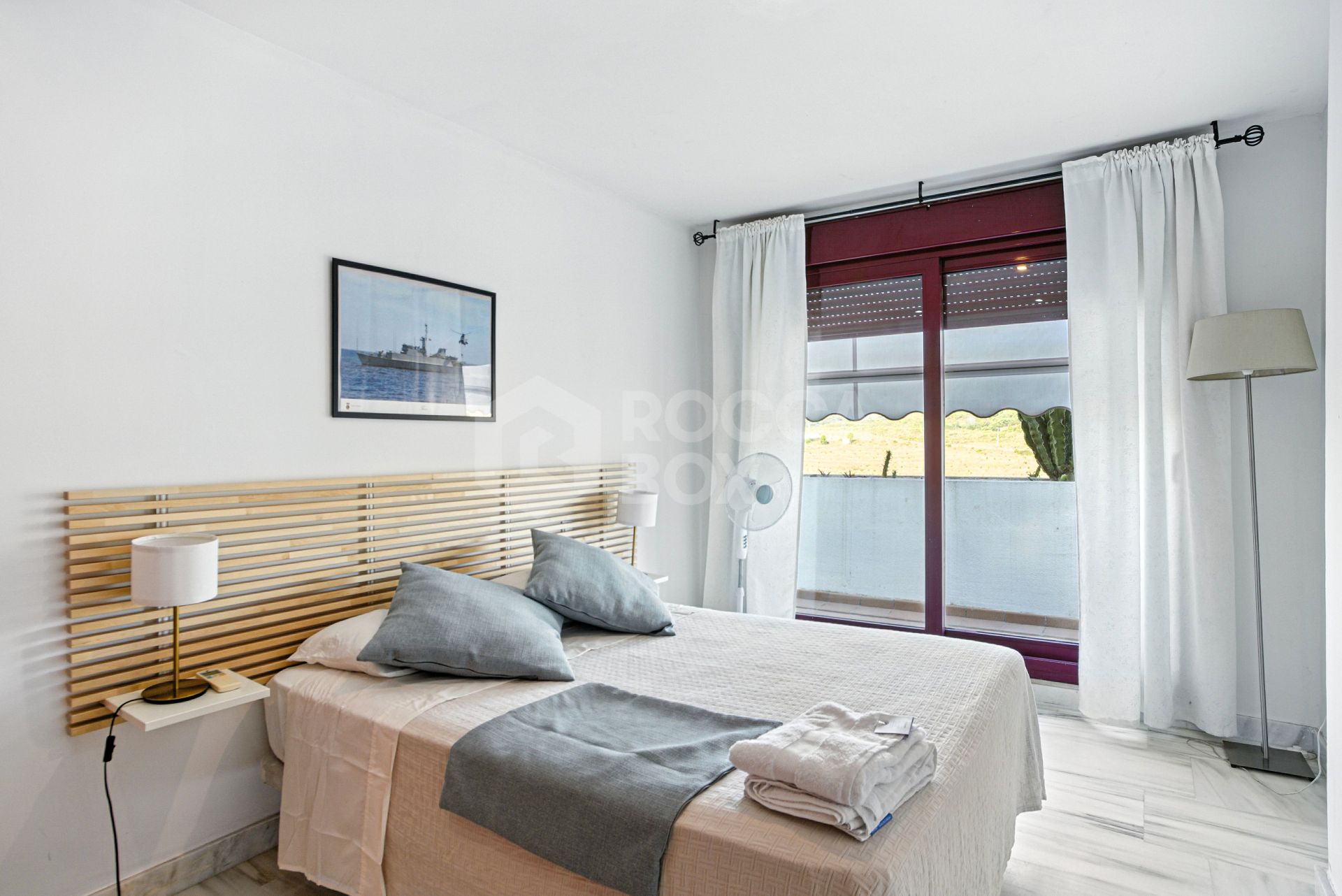 Charming west facing, three bedroom duplex penthouse located in the gated community Parque Botanico, Estepona