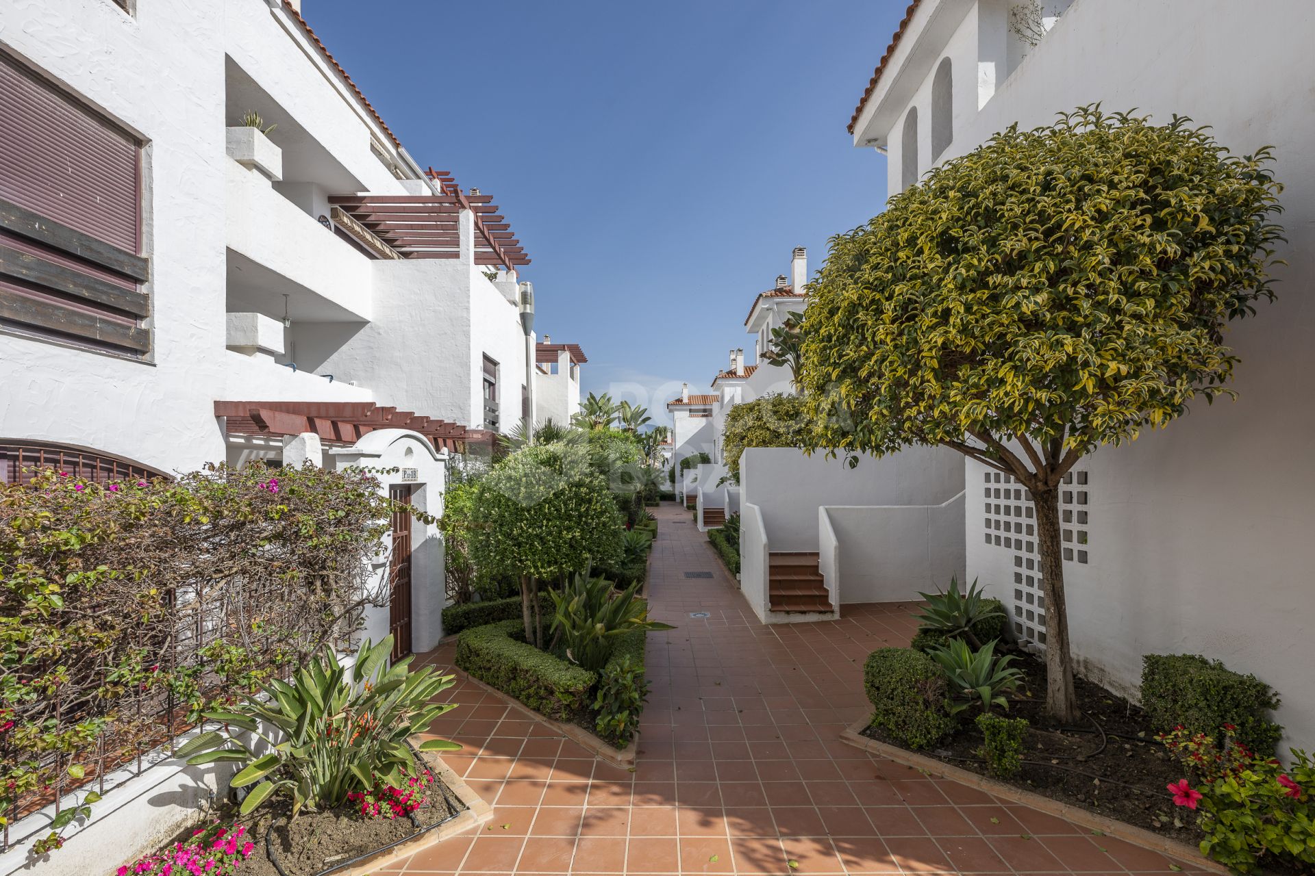 Beautifully renovated three-bedroom, east facing apartment, located in one of the most desirable complexes in Nueva Andalucia, La Maestranza.