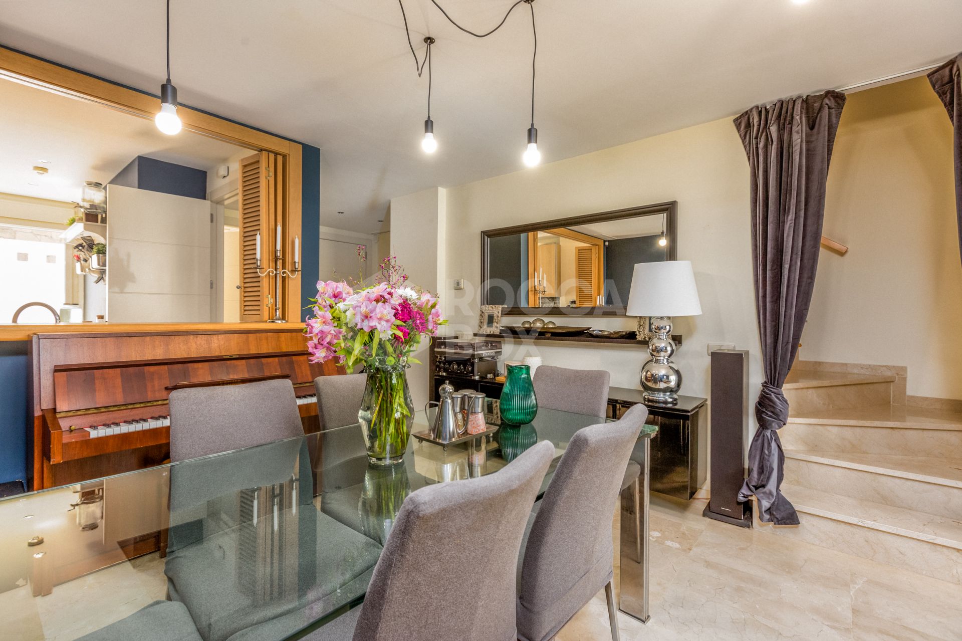 Elegant north east facing, three bedroom townhouse located in La Cala Golf, Mijas