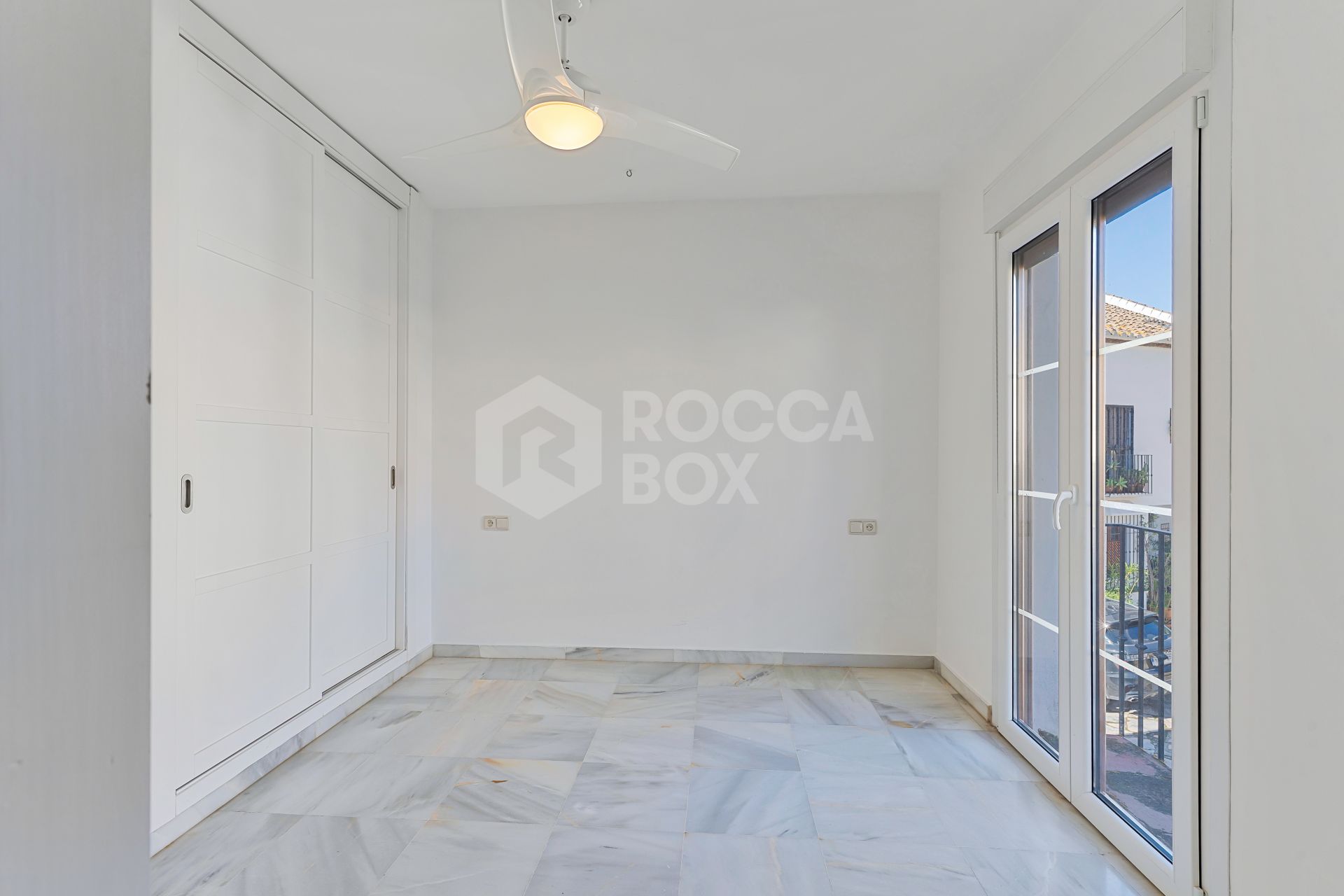 South-facing four-bedroom townhouse located in the gated community of Montepiedra , Nagueles within the Golden Mile, Marbella