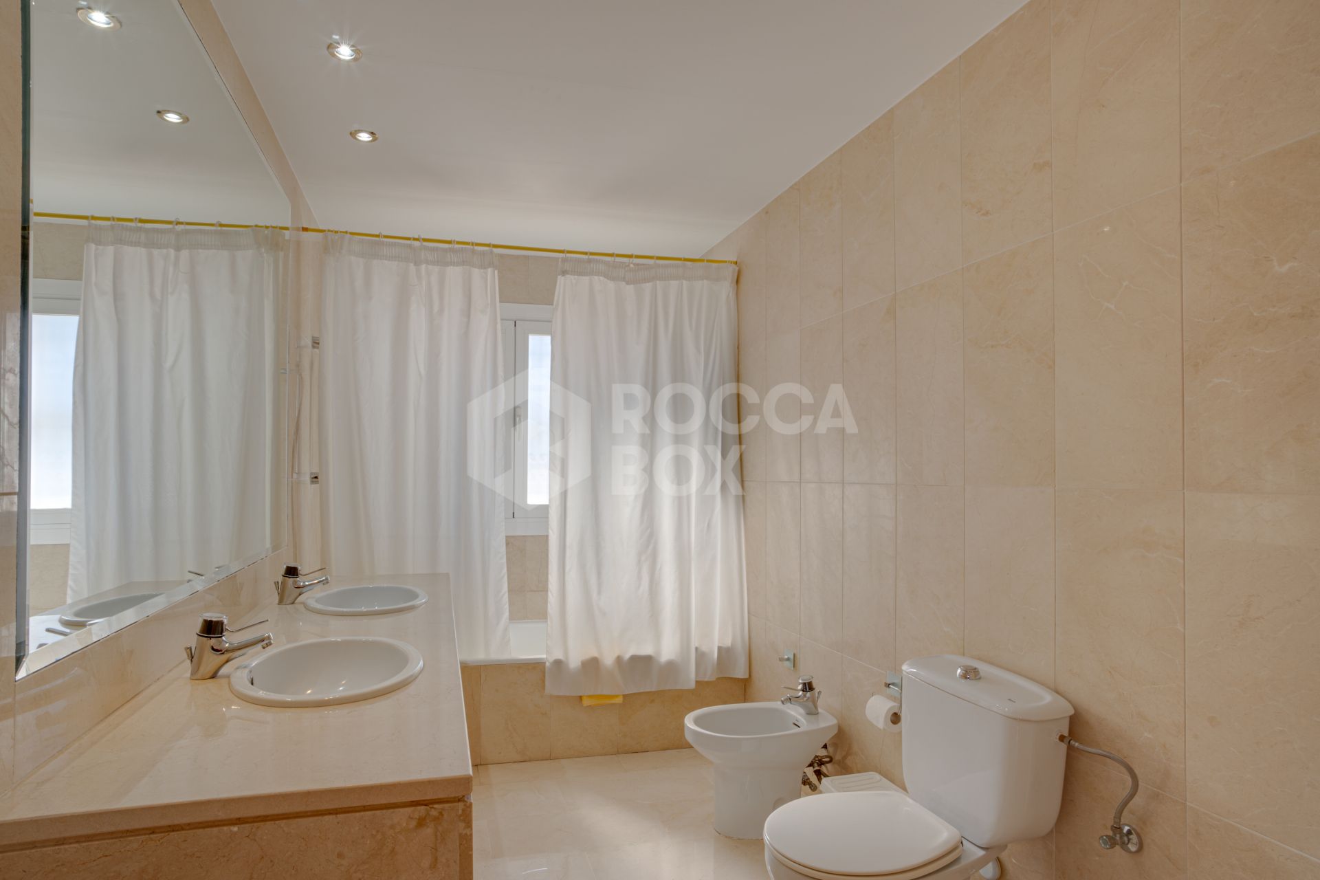 Spacious south facing six-bedroom villa in Marbella, with sea views