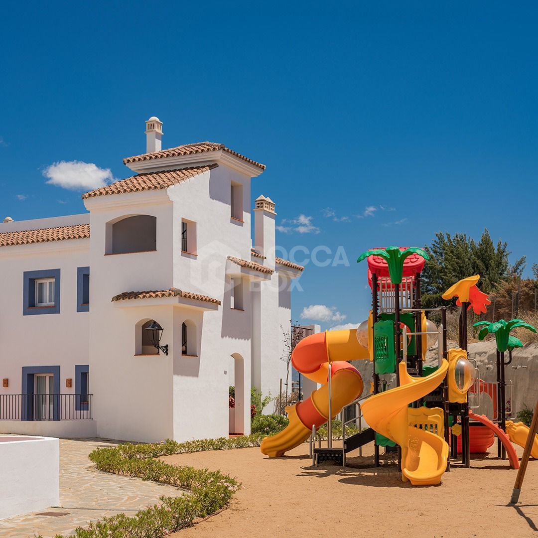 Beautiful south facing ground floor apartment located in Paraiso Pueblo, Benahavis with sea views