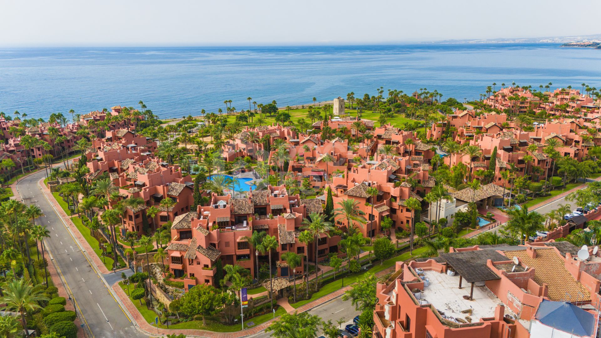 Impressive three bedroom south facing duplex penthouse in the prestigious and gated beachfront community Menara Beach with sea views