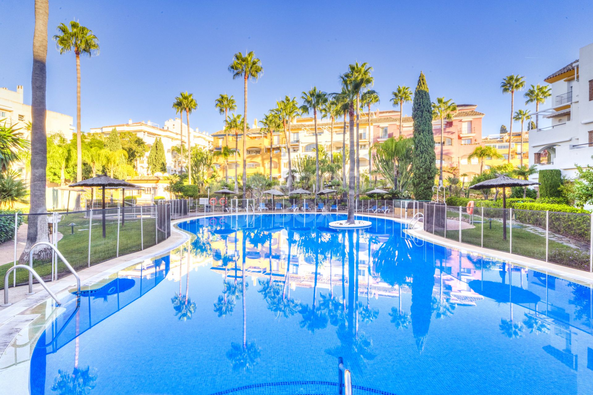 Excellent two bedroom, west facing apartment in the gated community El Infantado on Marbella’s Golden Mile