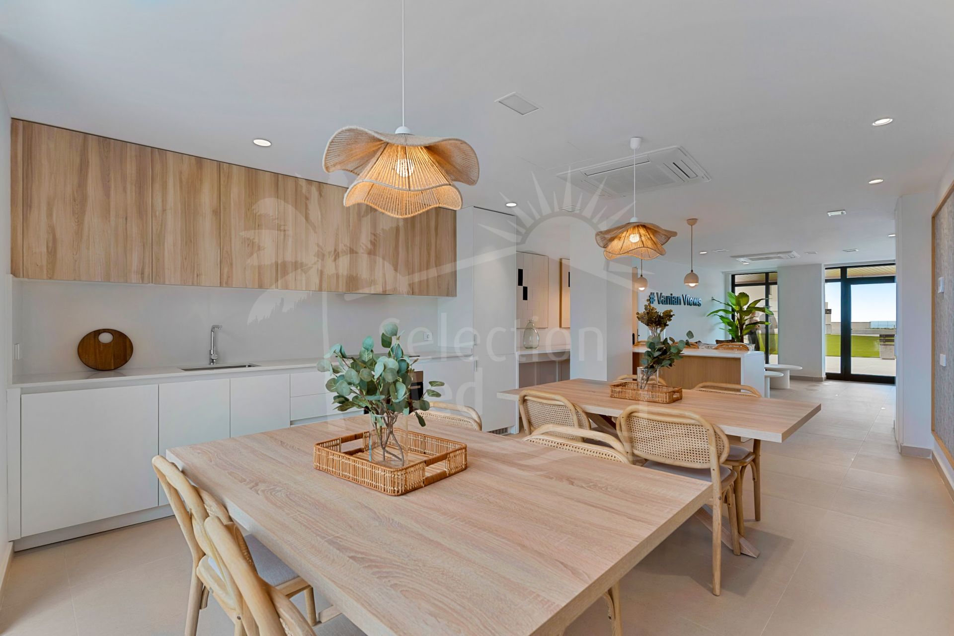 Luxurious south facing, brand new three bedroom elevated ground floor apartment located in Vanian Views, Estepona