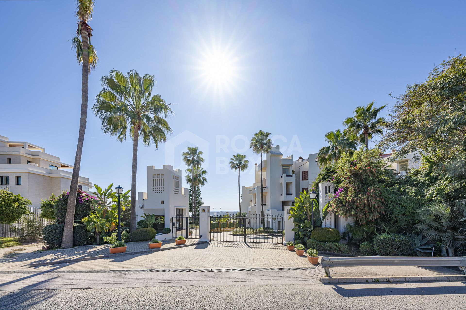 Beautifully renovated, south facing three-bedroom apartment located in the prestigious gated community of Bahia del Velerin, Estepona