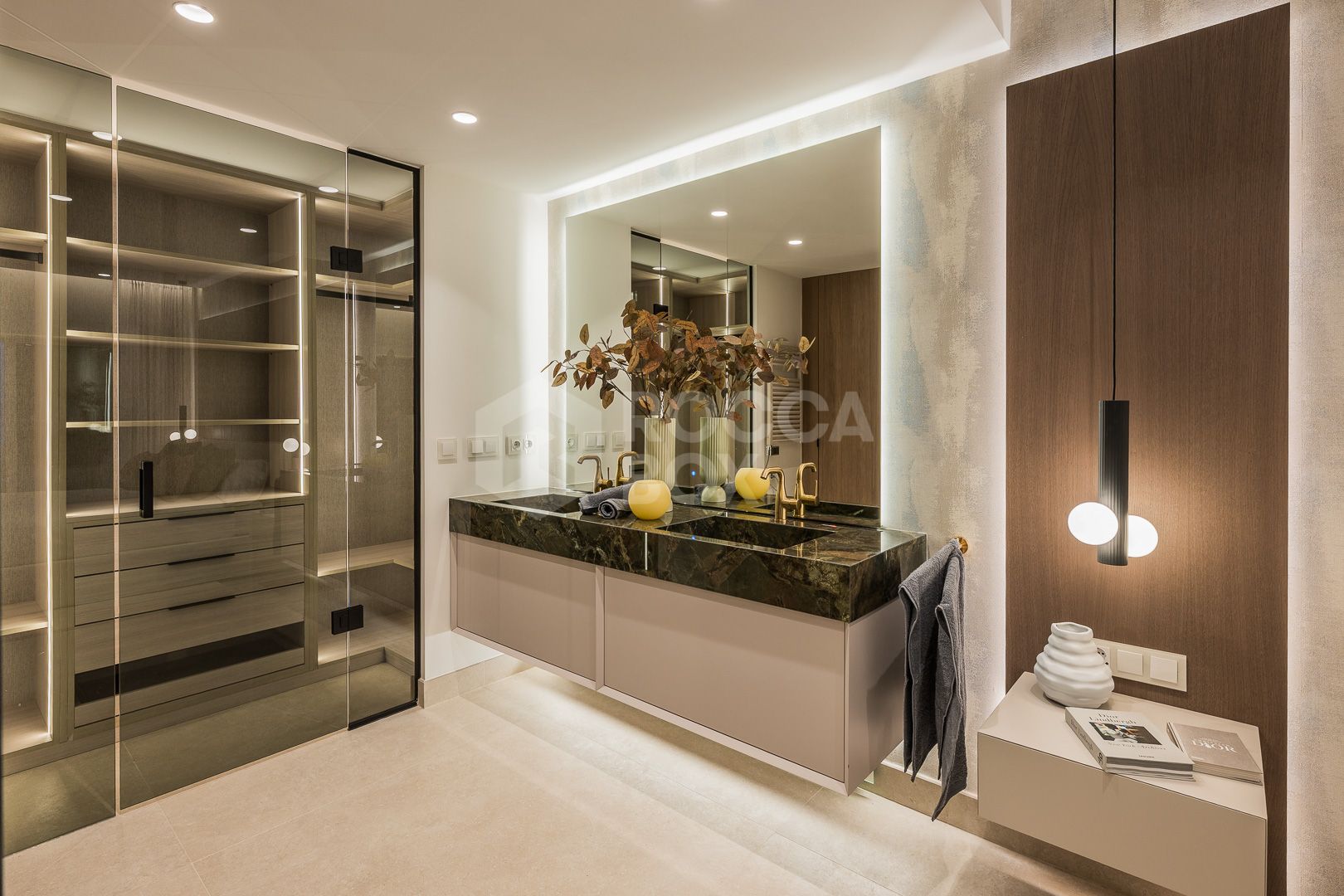 Beautifully renovated, south facing three-bedroom apartment located in the prestigious gated community of Bahia del Velerin, Estepona