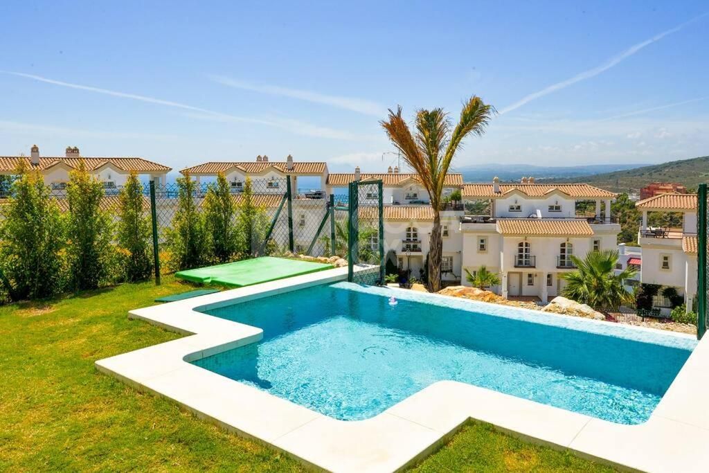 Semi-Detached Villa with Panoramic Sea and Gibraltar Views on the Costa del Sol