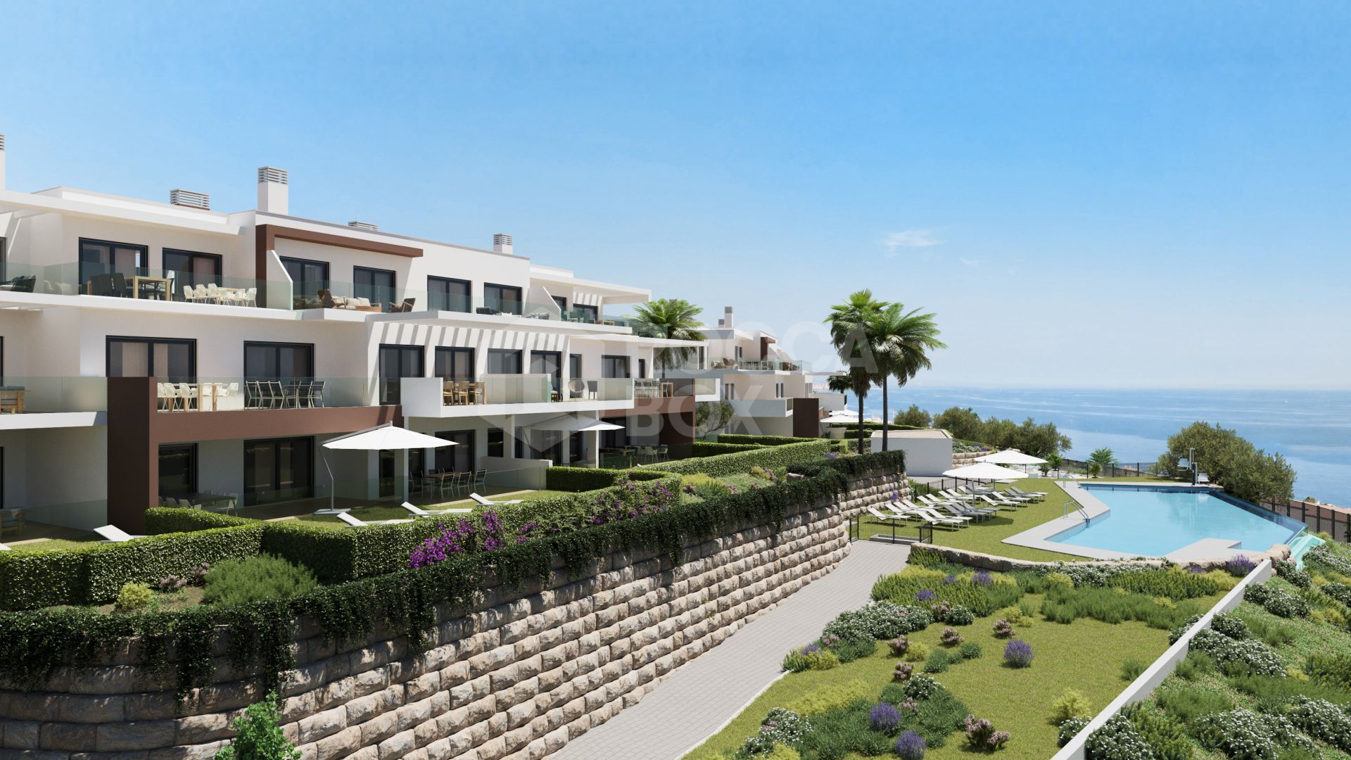 Azata Delmare - Casares Costa - Apartments with spectacular sea views. Strategically located 250m from the beach, Azata Delmare is a complex of 74 apartments of 2 and 3 bedrooms.