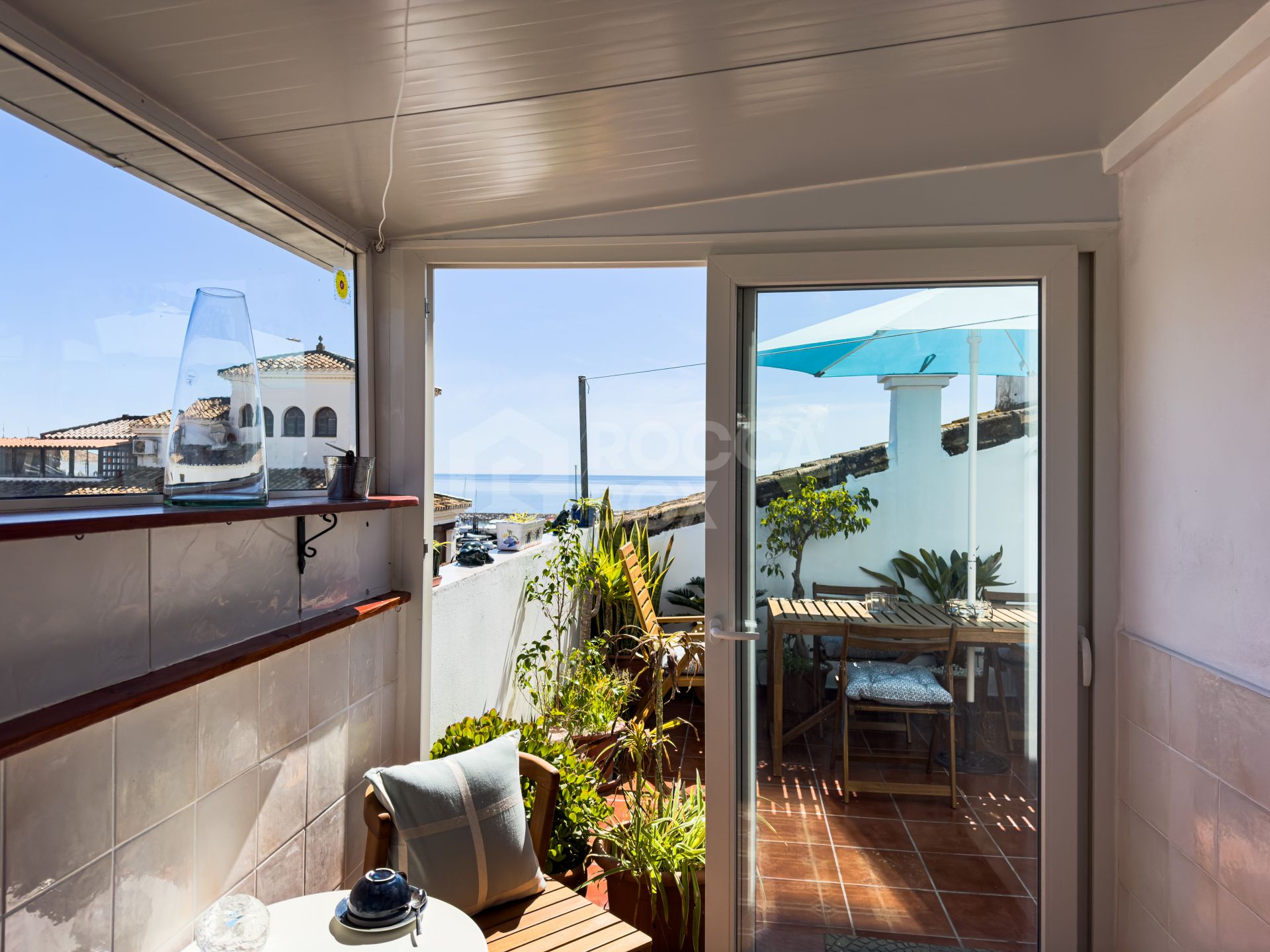 Duplex Penthouse in Puerto de la Duquesa with Partial Sea and Marina Views.
