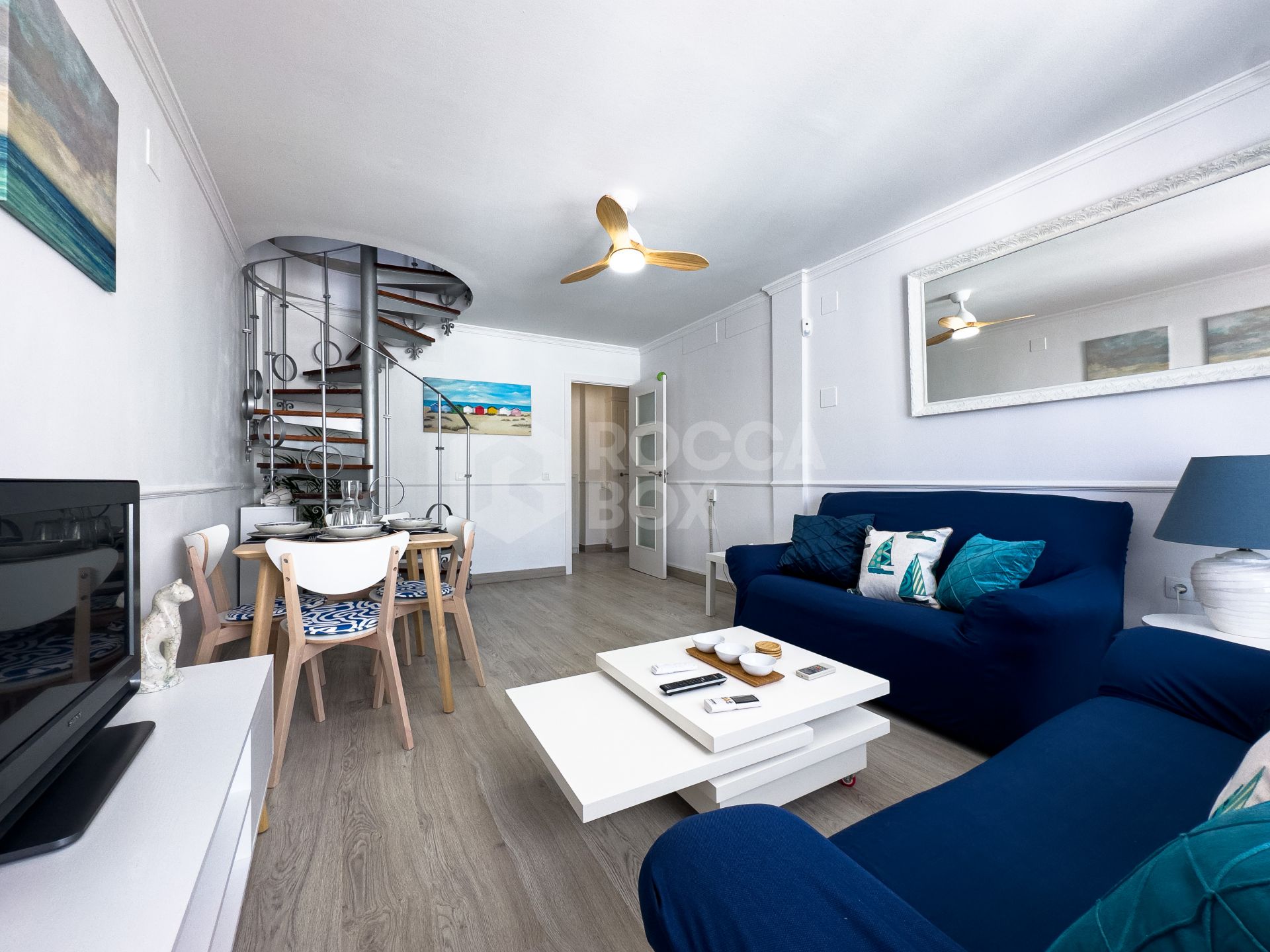 Duplex Penthouse in Puerto de la Duquesa with Partial Sea and Marina Views.