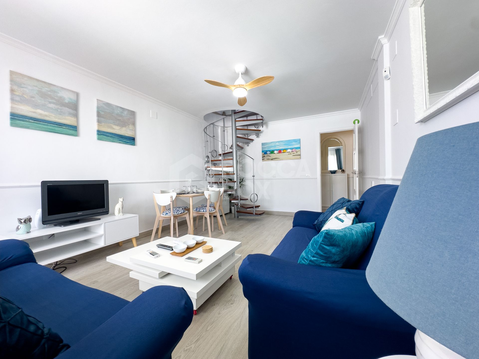 Duplex Penthouse in Puerto de la Duquesa with Partial Sea and Marina Views.