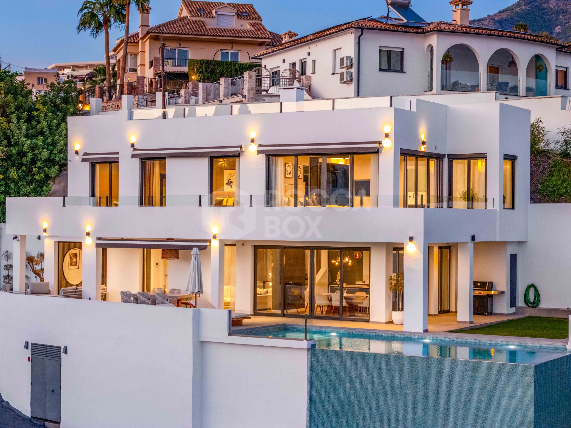 Luxury Villa Evellen with Panoramic Sea Views in Fuengirola, Malaga