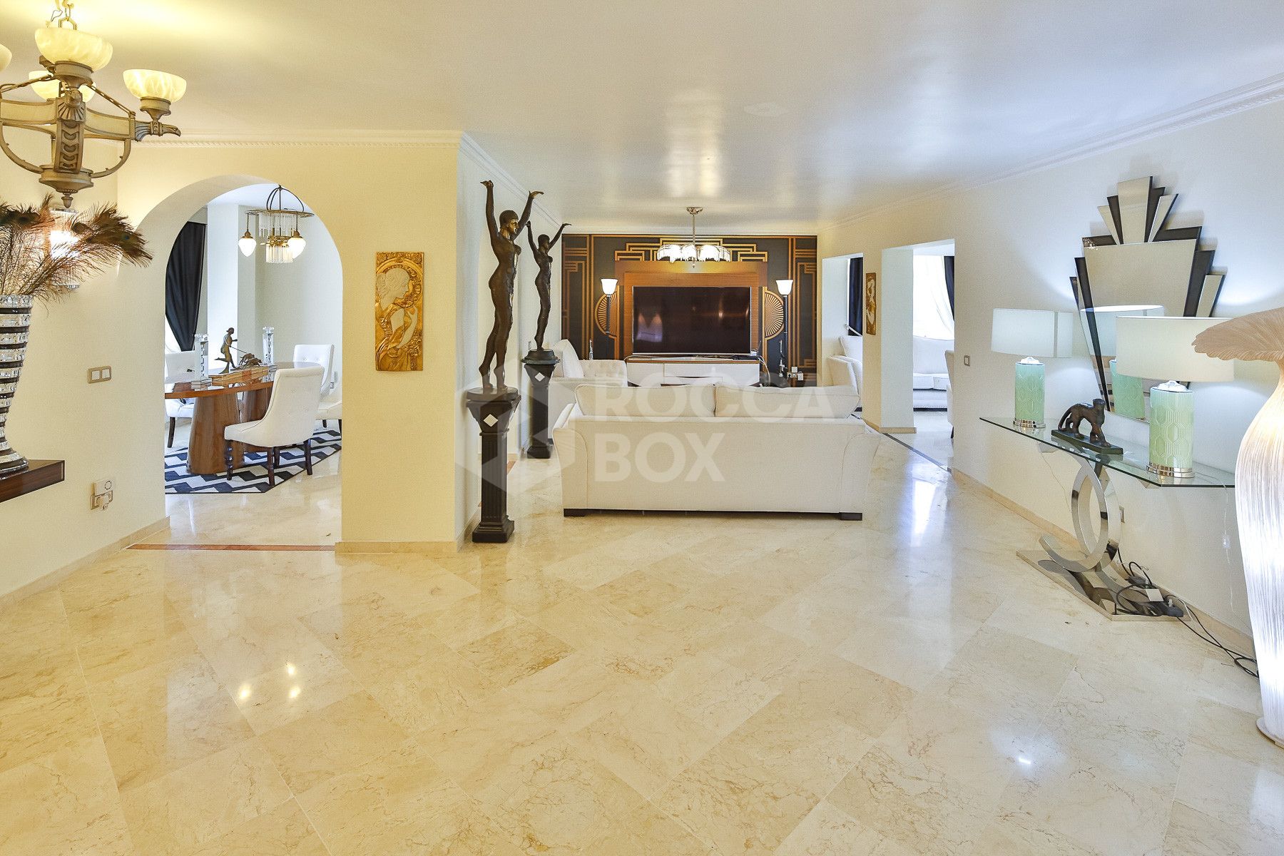 Exceptional Art Deco Duplex Penthouse in Front-Line Golf Location – Guadalmina Alta, Marbella