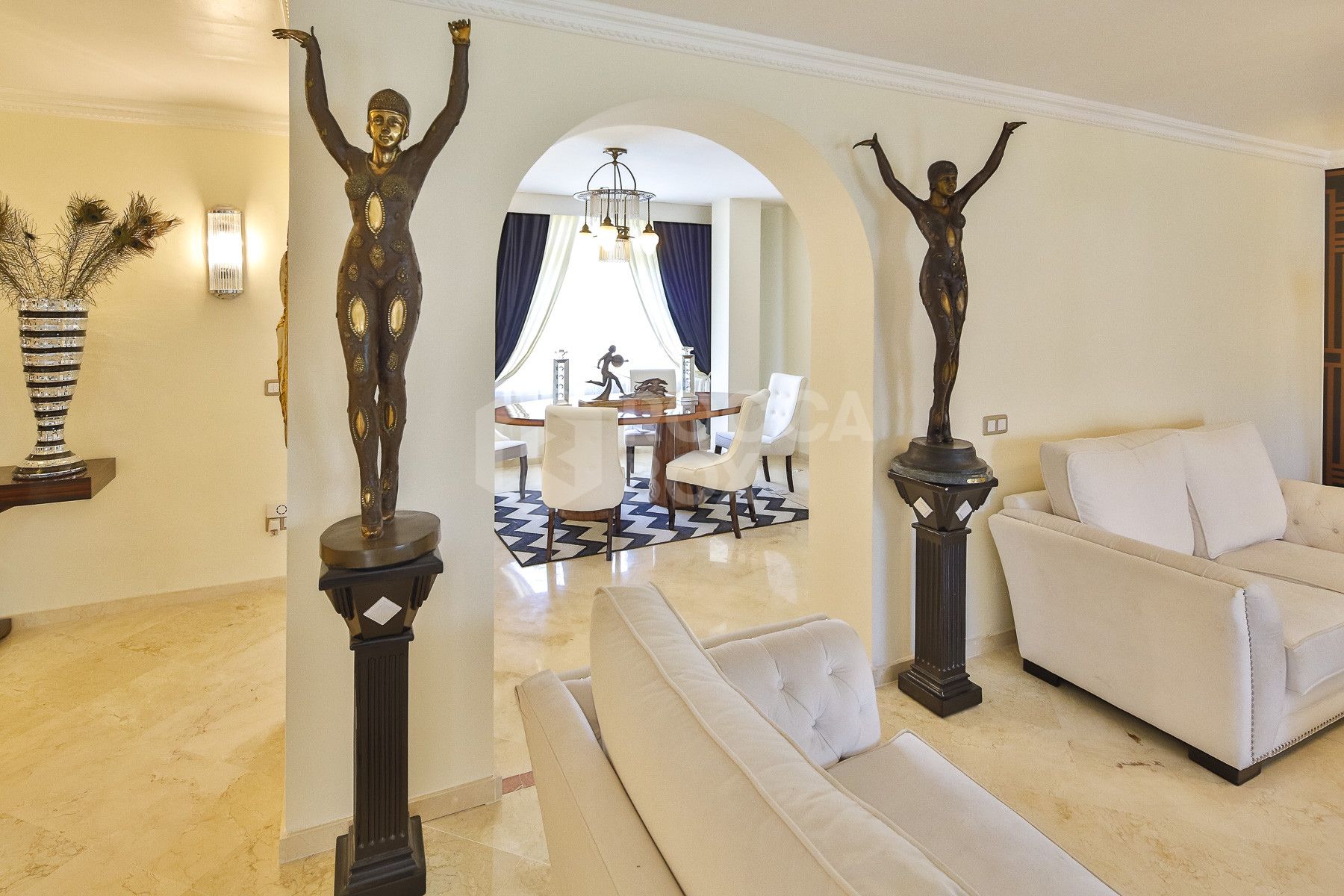 Exceptional Art Deco Duplex Penthouse in Front-Line Golf Location – Guadalmina Alta, Marbella