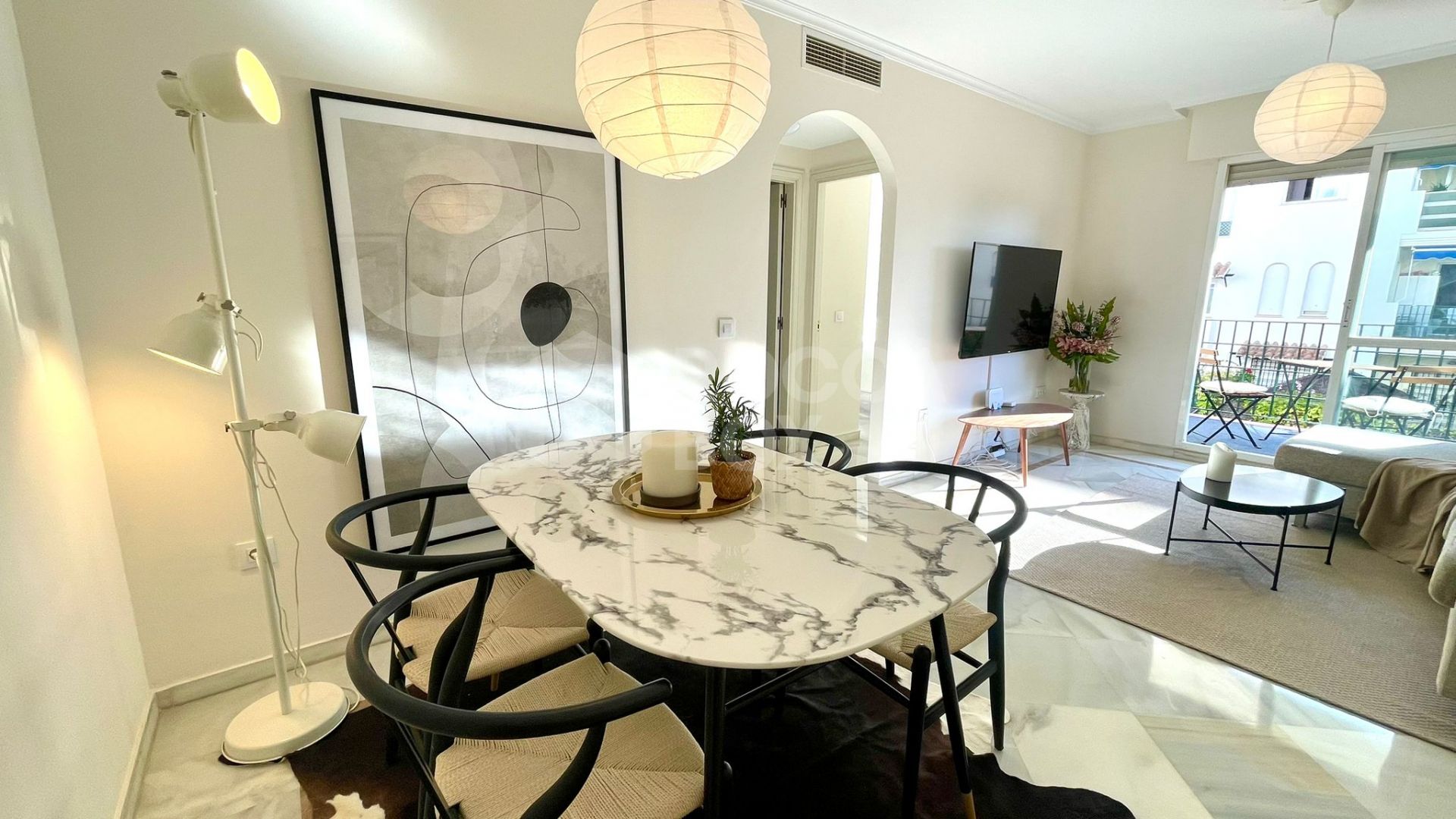 Elegant Two-Bedroom Apartment with Terrace in Prestigious Gated Community