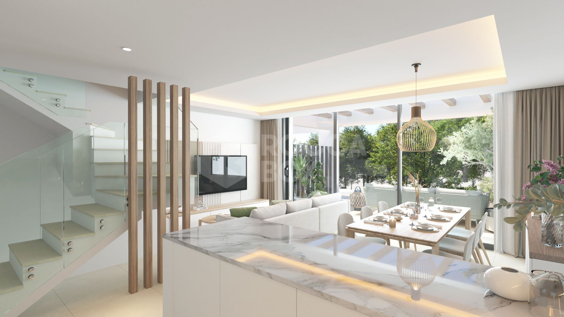 A Contemporary Mediterranean Townhouse in the Hills of Mijas